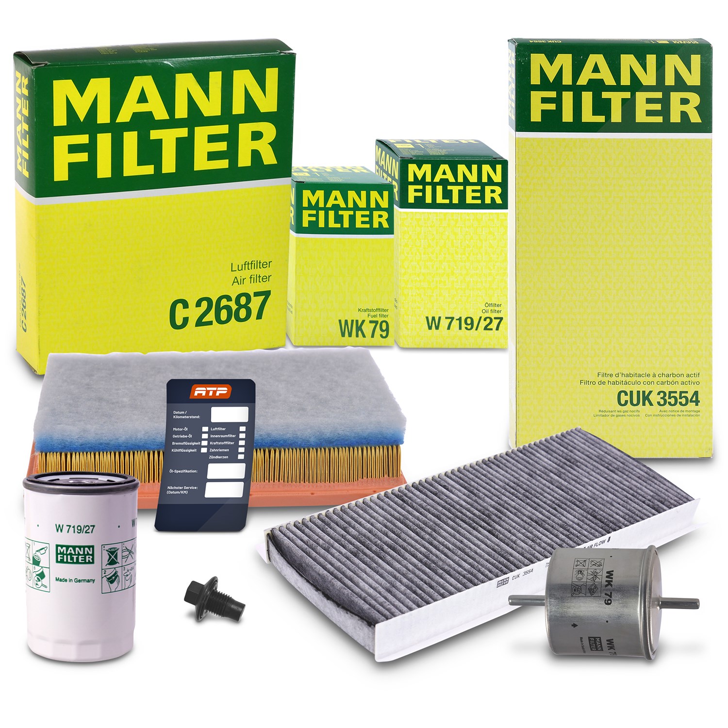 Mann-filter Inspektionspaket Filtersatz SET B [Hersteller-Nr. 10492909] für Ford