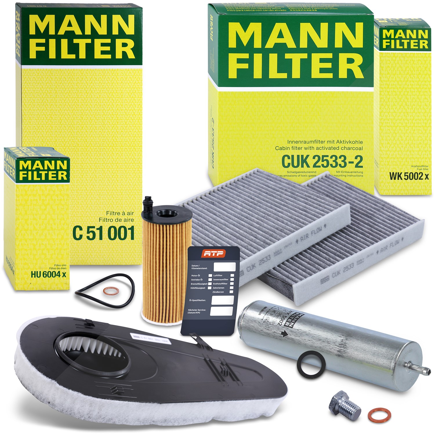 Mann-filter Inspektionspaket Filtersatz SET B [Hersteller-Nr. 10492928] für BMW
