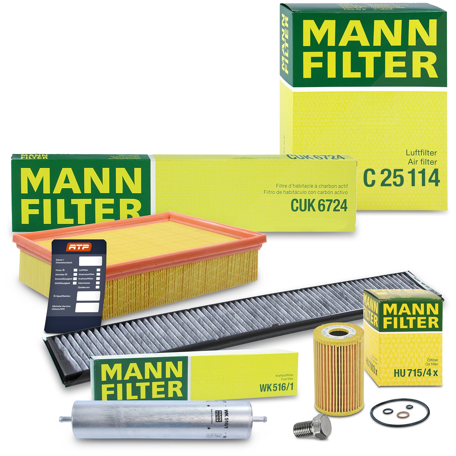 Mann-filter Inspektionspaket Filtersatz SET B [Hersteller-Nr. 10492933] für BMW