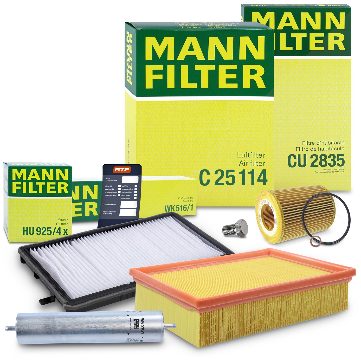 Mann-filter Inspektionspaket Filtersatz SET B [Hersteller-Nr. 10492934] für BMW