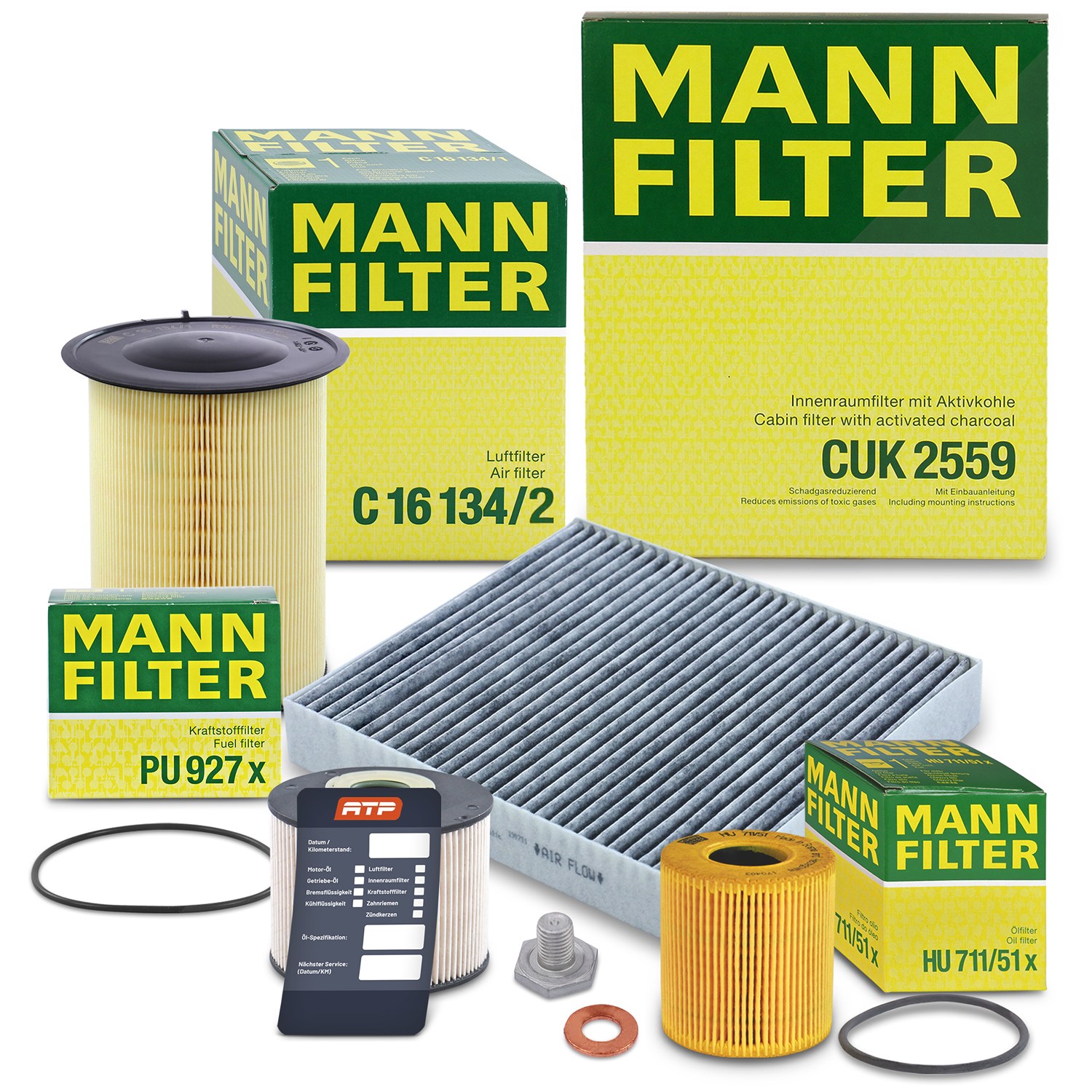 Mann-filter Inspektionspaket Filtersatz SET B [Hersteller-Nr. 10492944] für Ford
