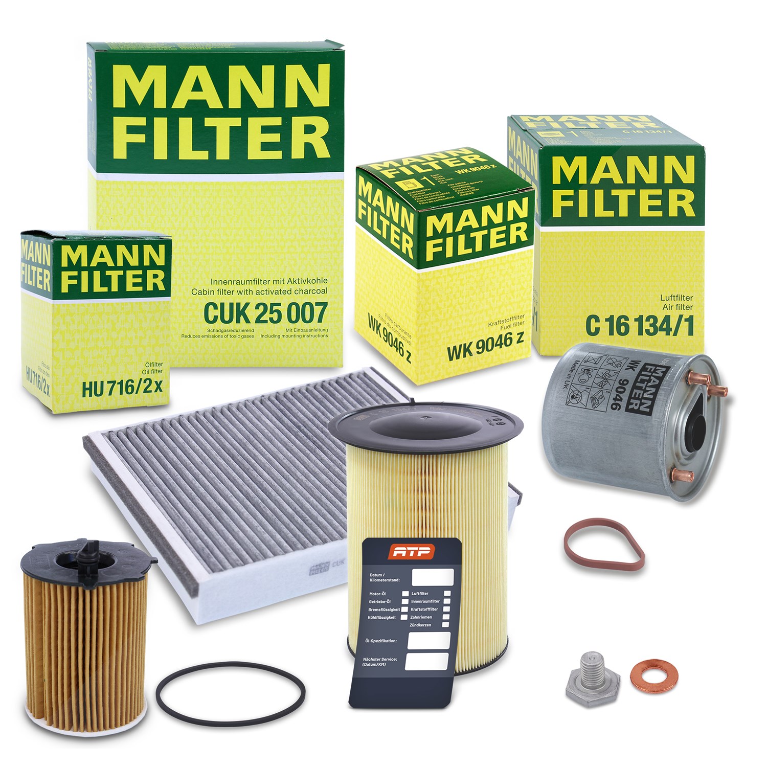 Mann-filter Inspektionspaket Filtersatz SET B [Hersteller-Nr. 10492951] für Ford, Volvo