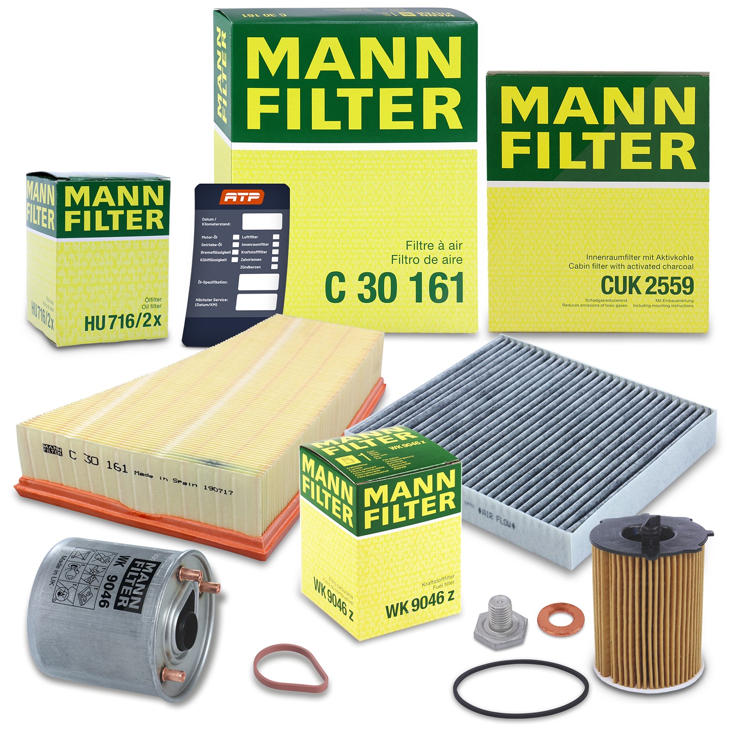 Mann-filter Inspektionspaket Filtersatz SET B [Hersteller-Nr. 10492952] für Ford