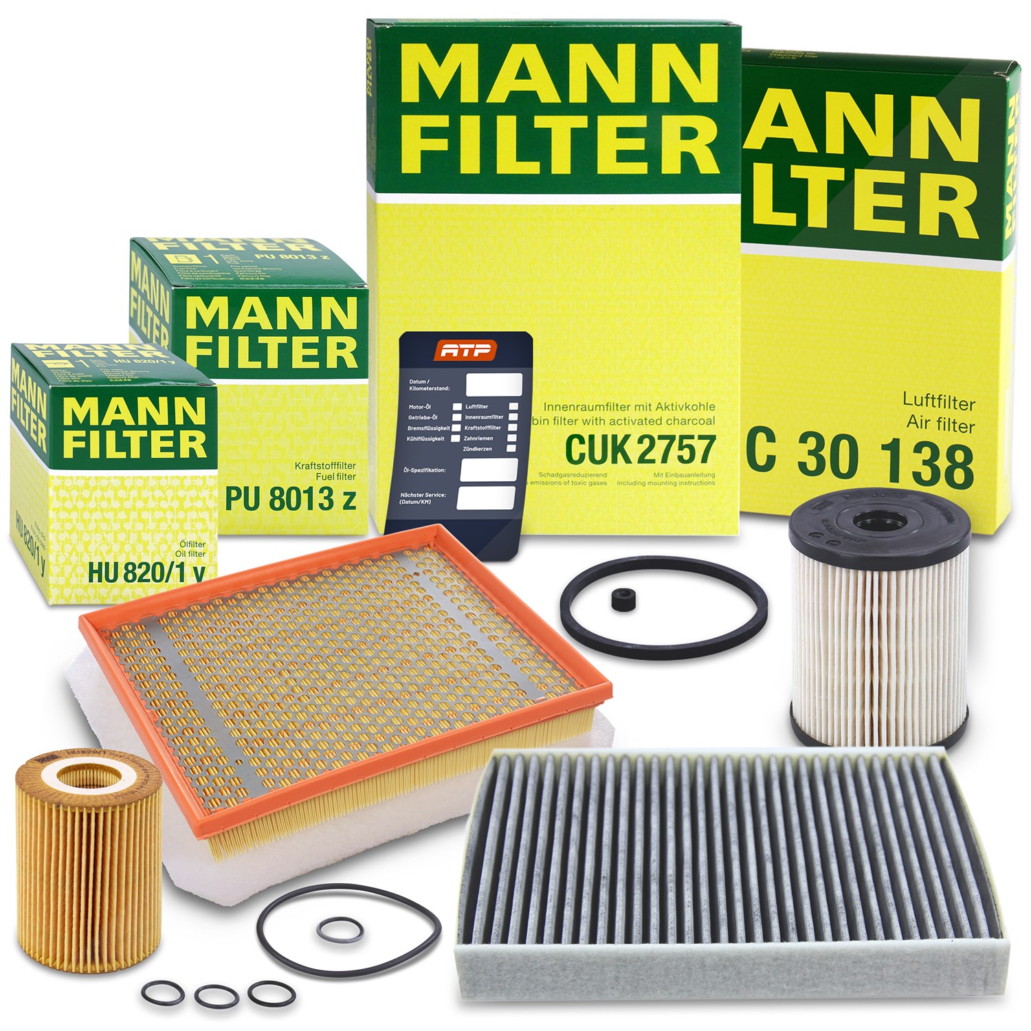 Mann-filter Inspektionspaket Filtersatz SET B [Hersteller-Nr. 10492957] für Opel