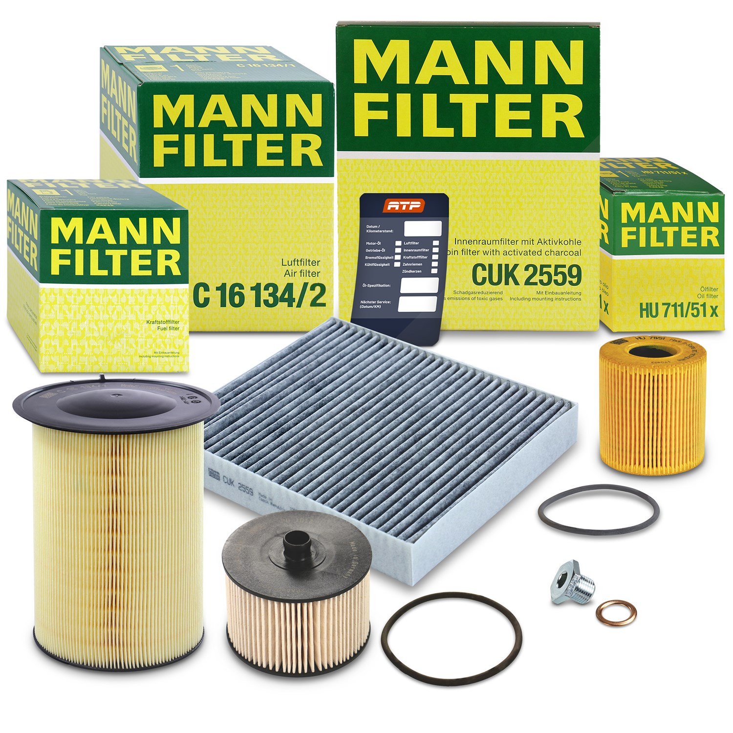 Mann-filter Inspektionspaket Filtersatz SET B [Hersteller-Nr. 10492962] für Ford