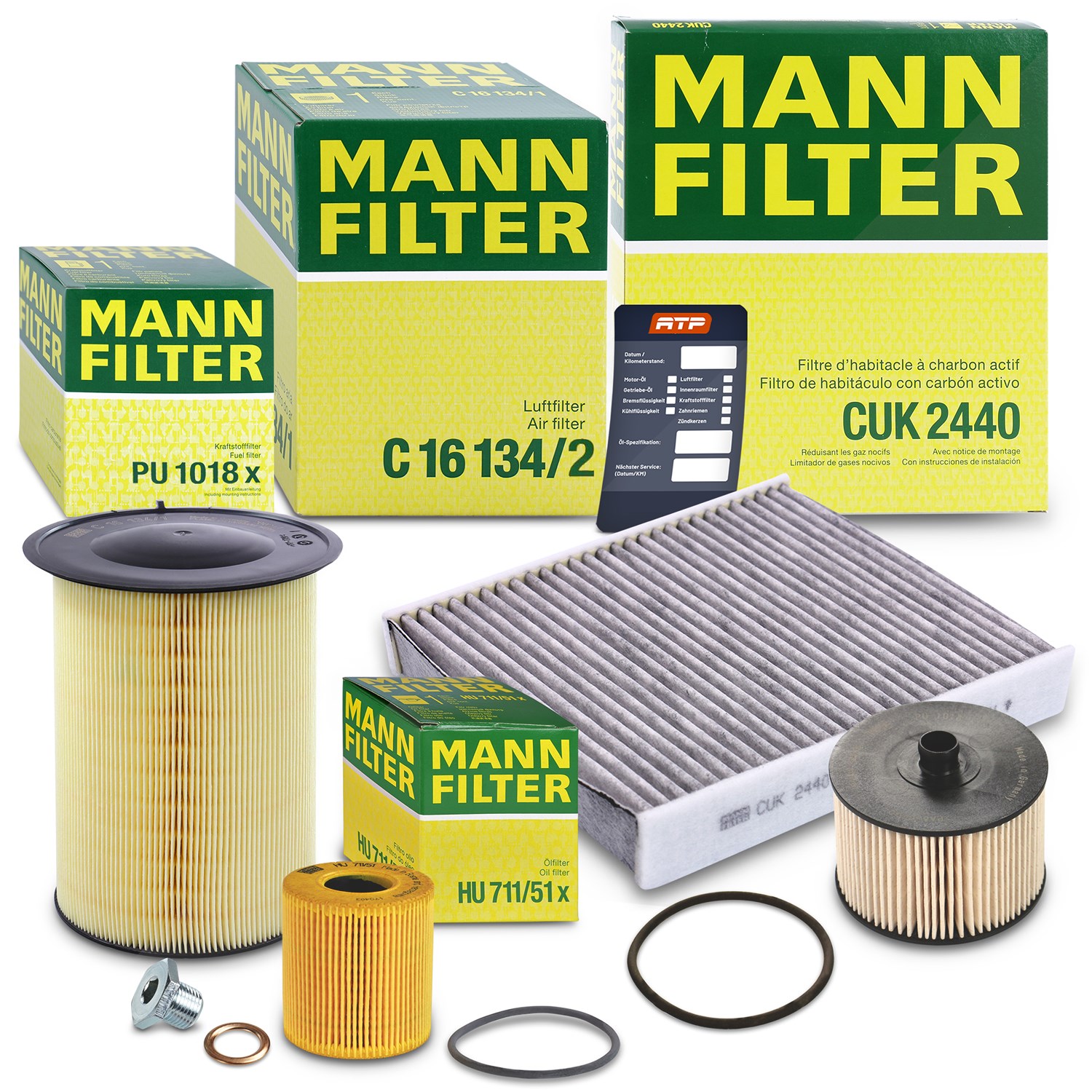 Mann-filter Inspektionspaket Filtersatz SET B [Hersteller-Nr. 10492963] für Volvo, Ford