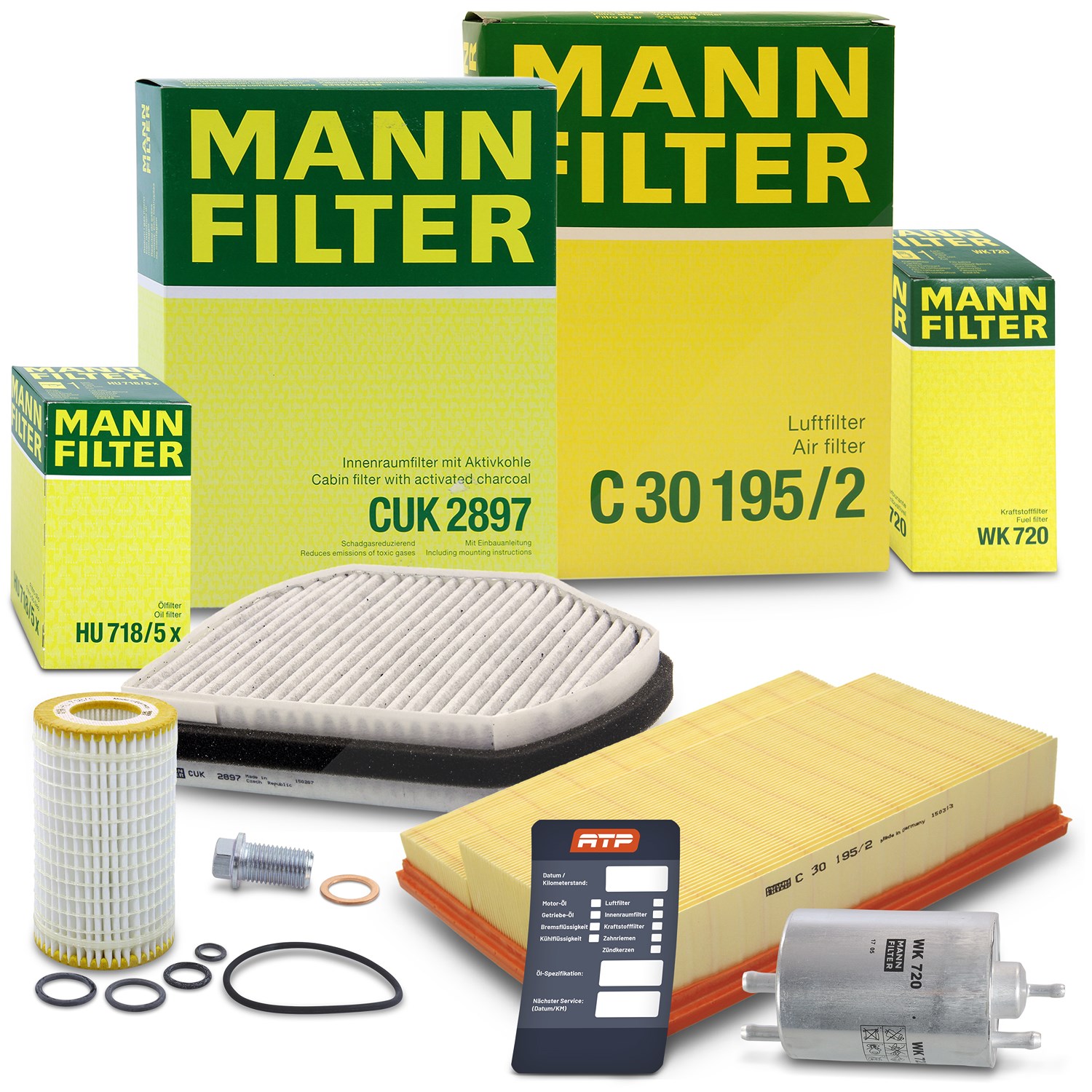 Mann-filter Inspektionspaket Filtersatz SET B [Hersteller-Nr. 10492967] für Mercedes-Benz