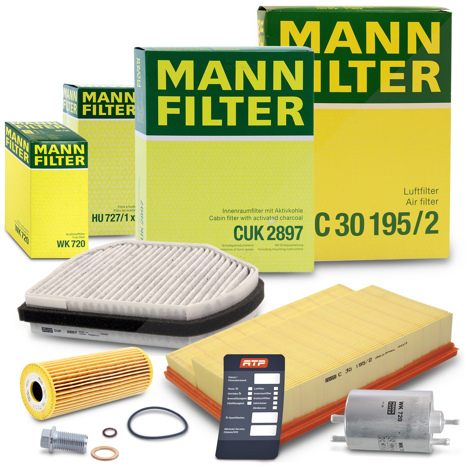 Mann-filter Inspektionspaket Filtersatz SET B [Hersteller-Nr. 10492970] für Mercedes-Benz