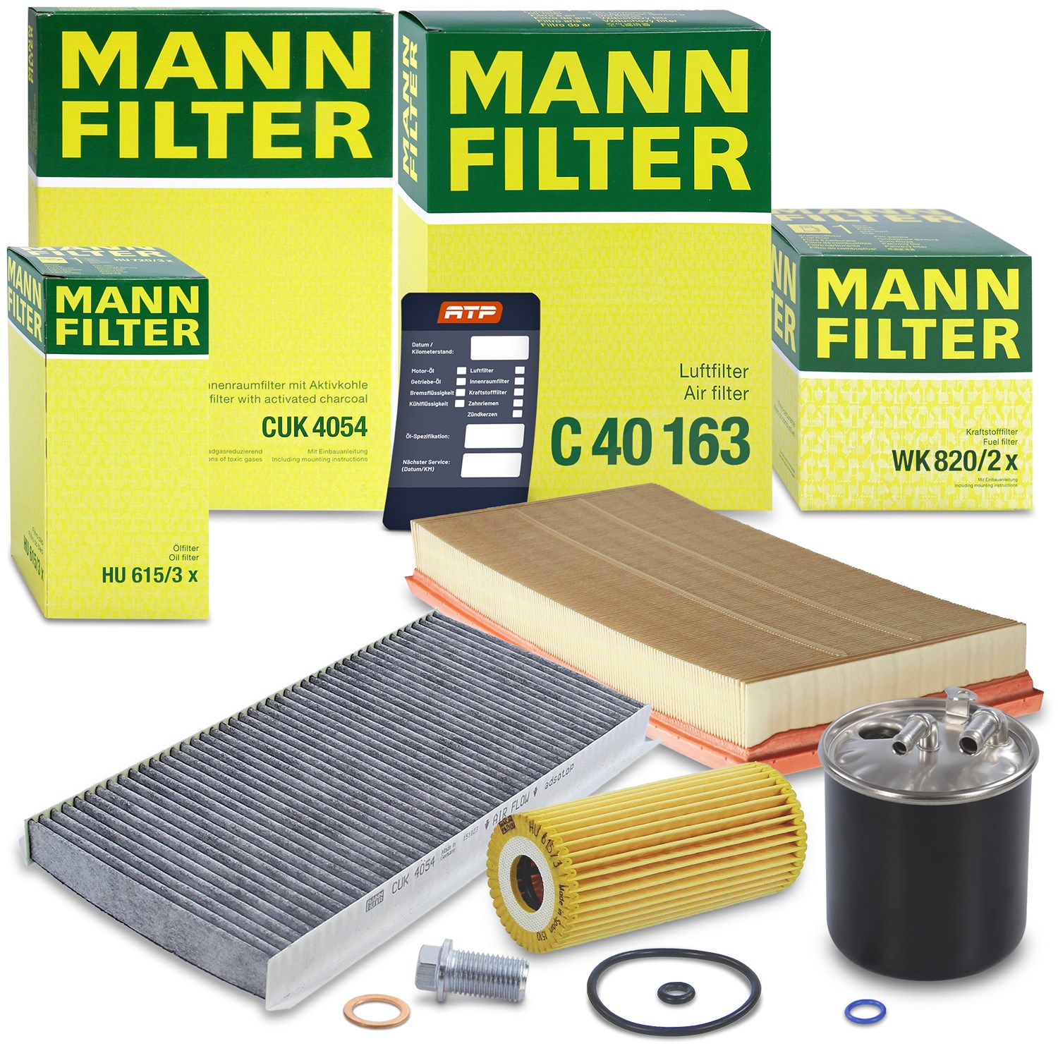 Mann-filter Inspektionspaket Filtersatz SET B [Hersteller-Nr. 10492972] für Mercedes-Benz