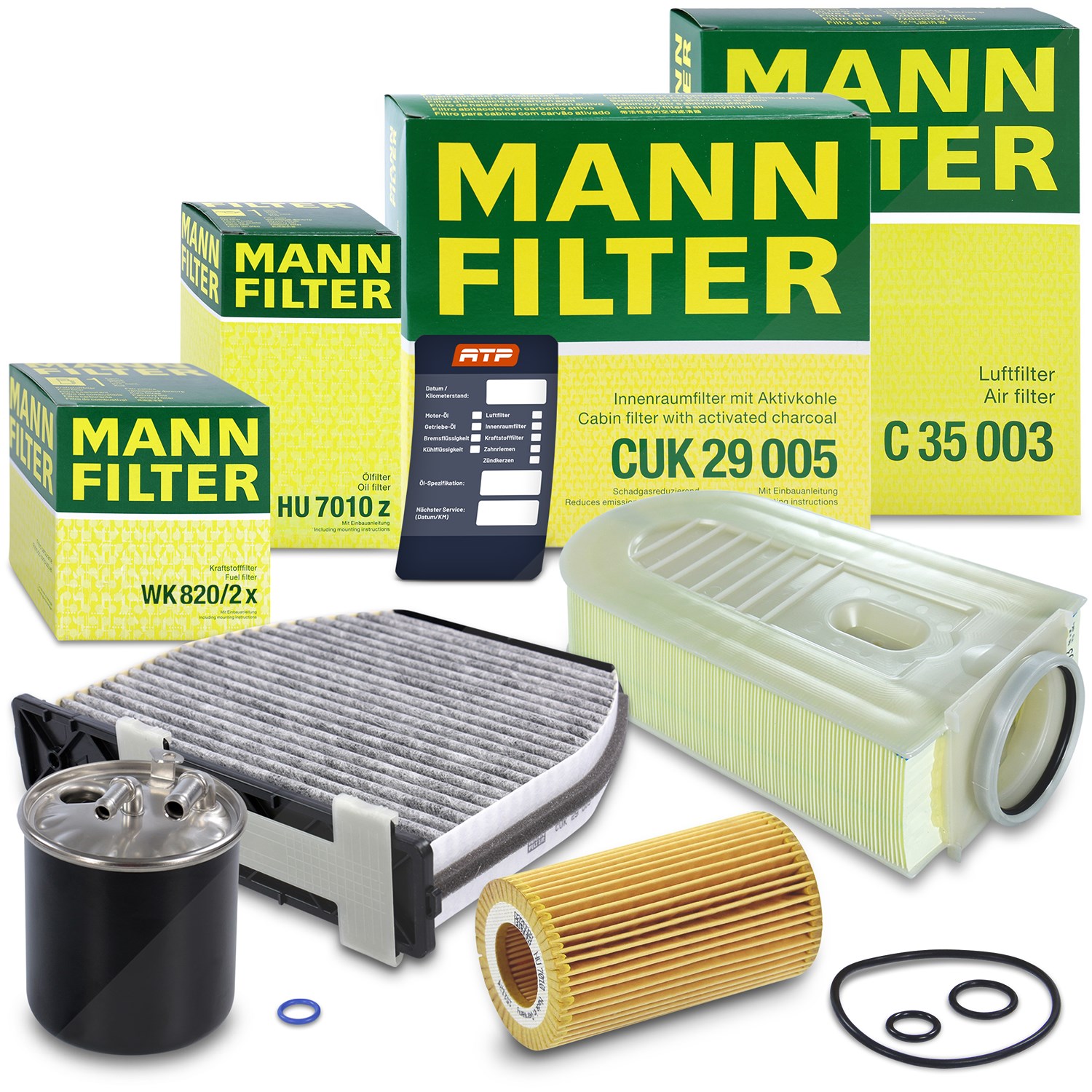 Mann-filter Inspektionspaket Filtersatz SET B [Hersteller-Nr. 10492974] für Mercedes-Benz