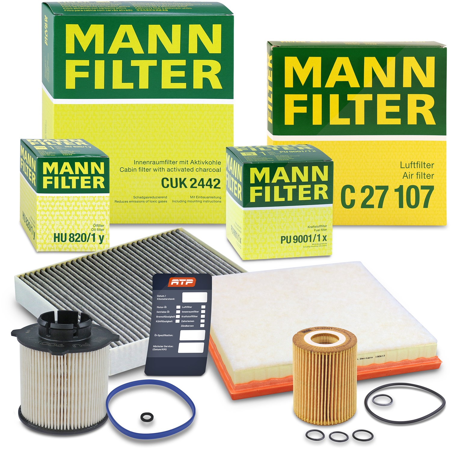Mann-filter Inspektionspaket Filtersatz SET B [Hersteller-Nr. 10492946] für Opel, Chevrolet