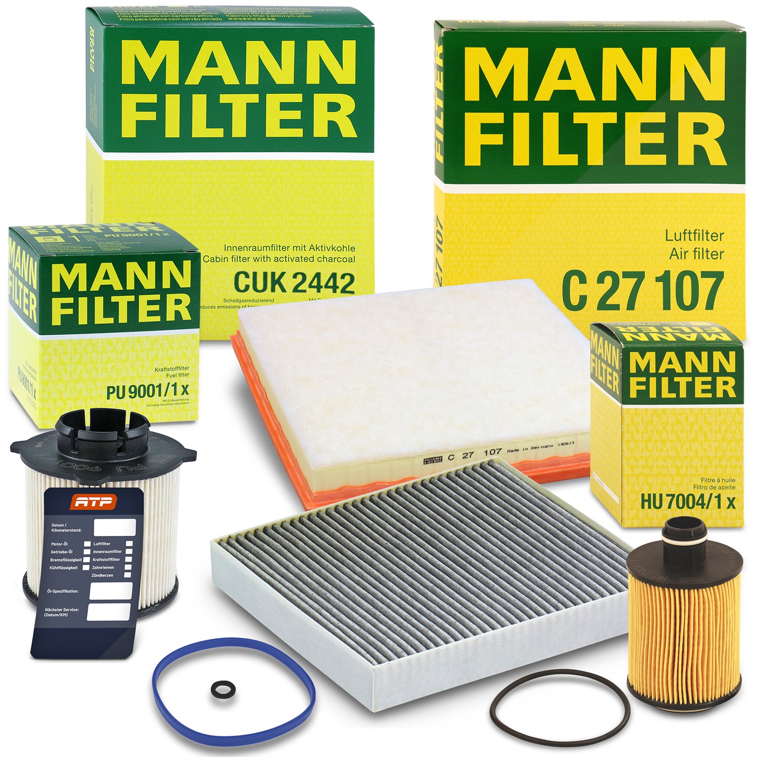 Mann-filter Inspektionspaket Filtersatz SET B [Hersteller-Nr. 10492948] für Opel