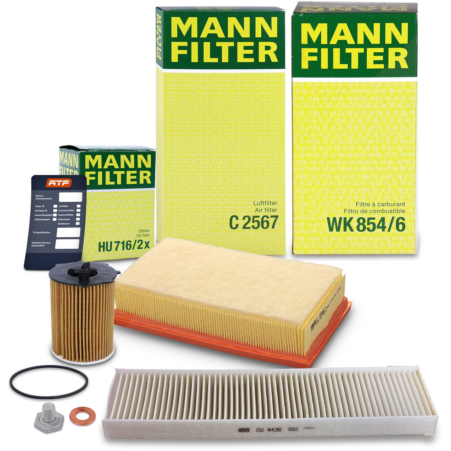 Mann-filter Inspektionspaket Filtersatz SET A [Hersteller-Nr. 10492979] für Mini