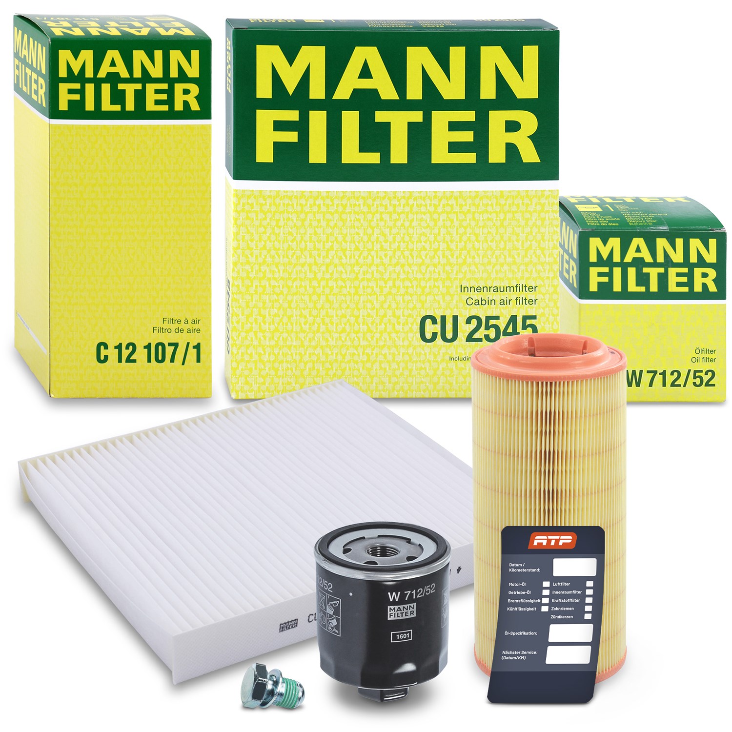Mann-filter Inspektionspaket Filtersatz SET A [Hersteller-Nr. 10492980] für Audi