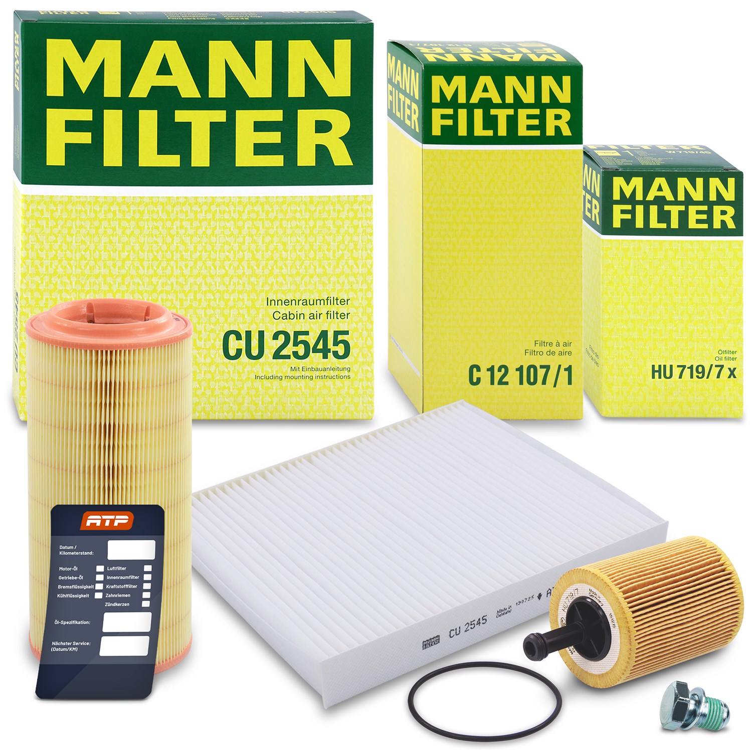 Mann-filter Inspektionspaket Filtersatz SET A [Hersteller-Nr. 10492981] für Audi