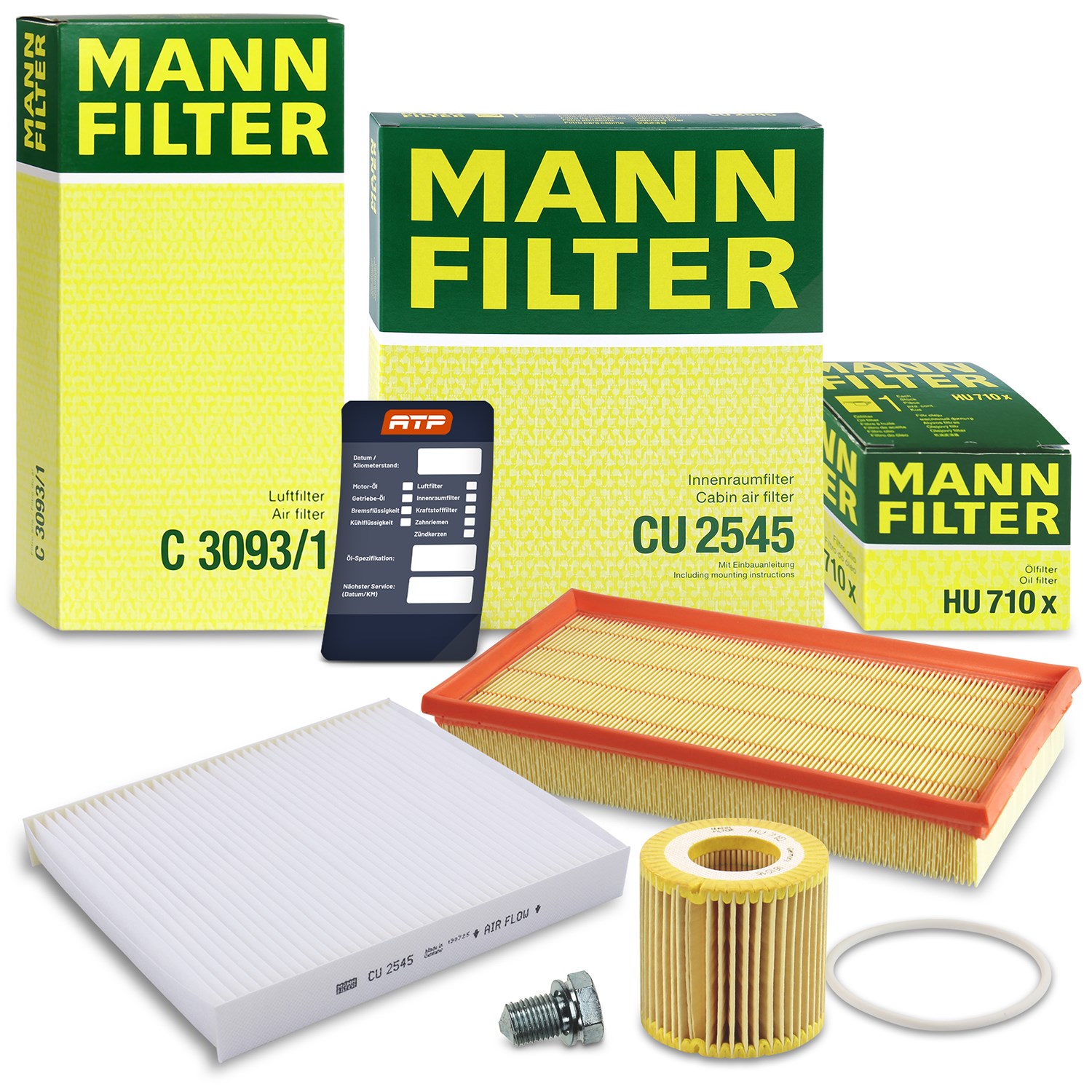 Mann-filter Inspektionspaket Filtersatz SET A [Hersteller-Nr. 10492986] für Seat, VW