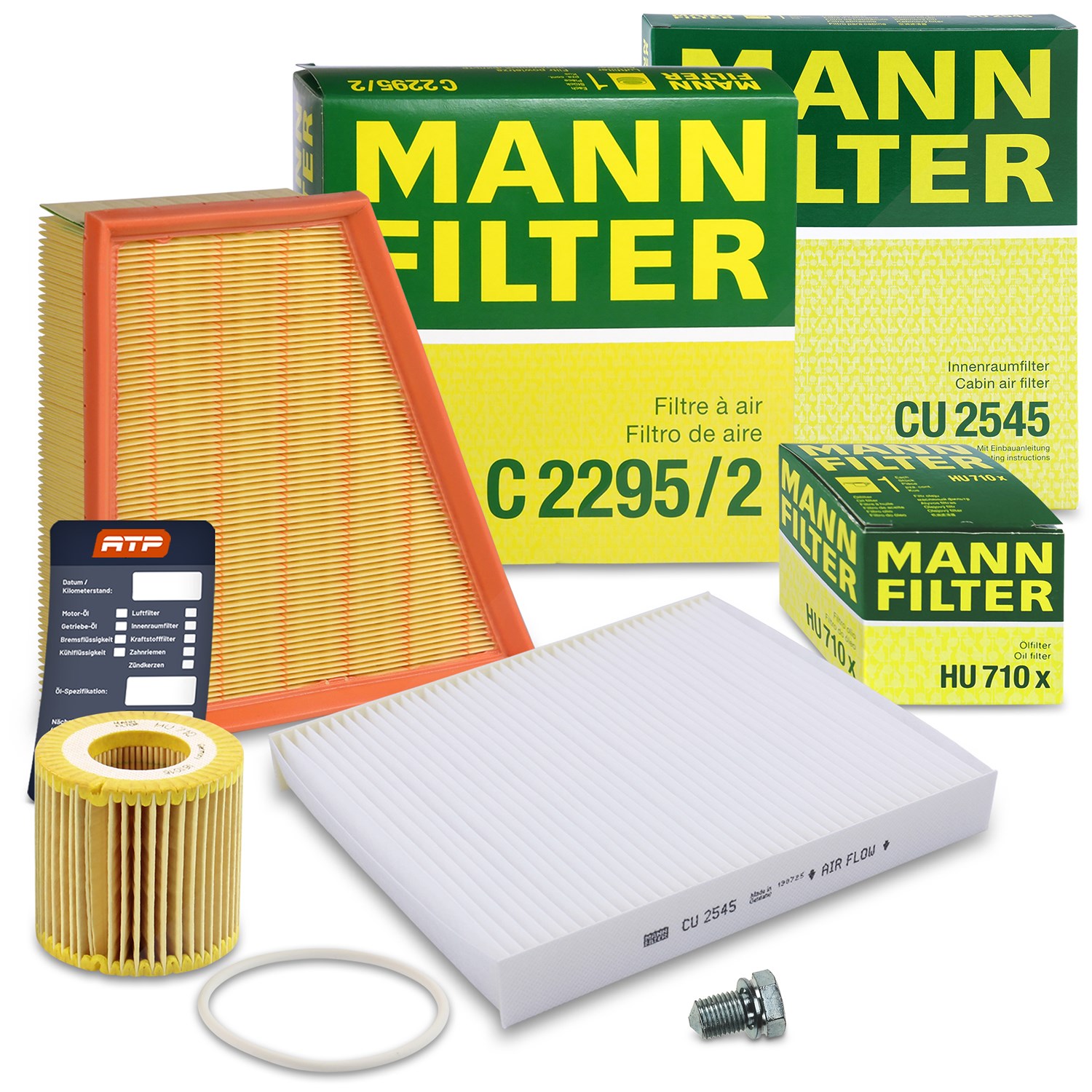 Mann-filter Inspektionspaket Filtersatz SET A [Hersteller-Nr. 10492994] für Seat, VW