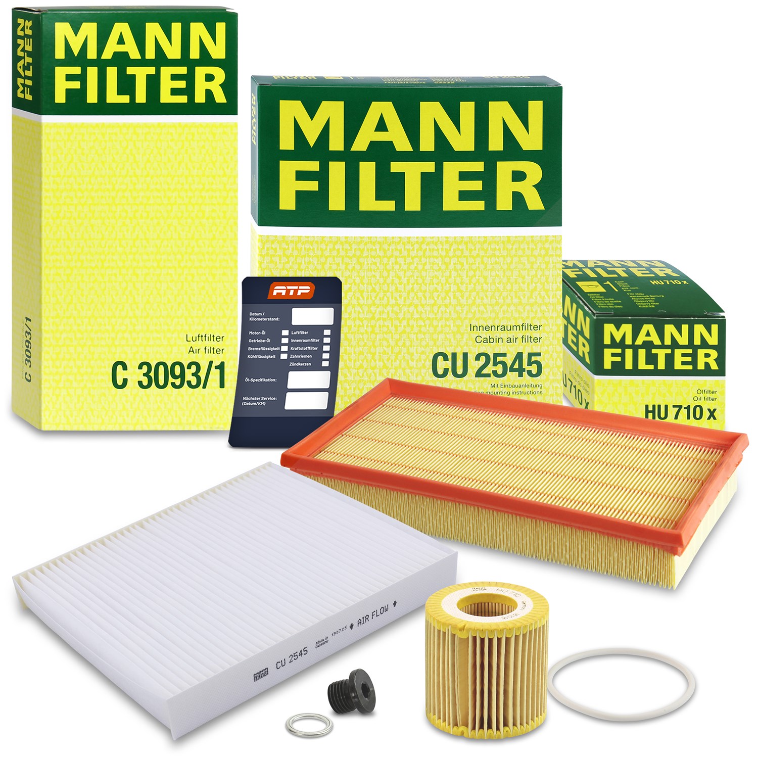 Mann-filter Inspektionspaket Filtersatz SET A [Hersteller-Nr. 10492998] für Skoda, VW
