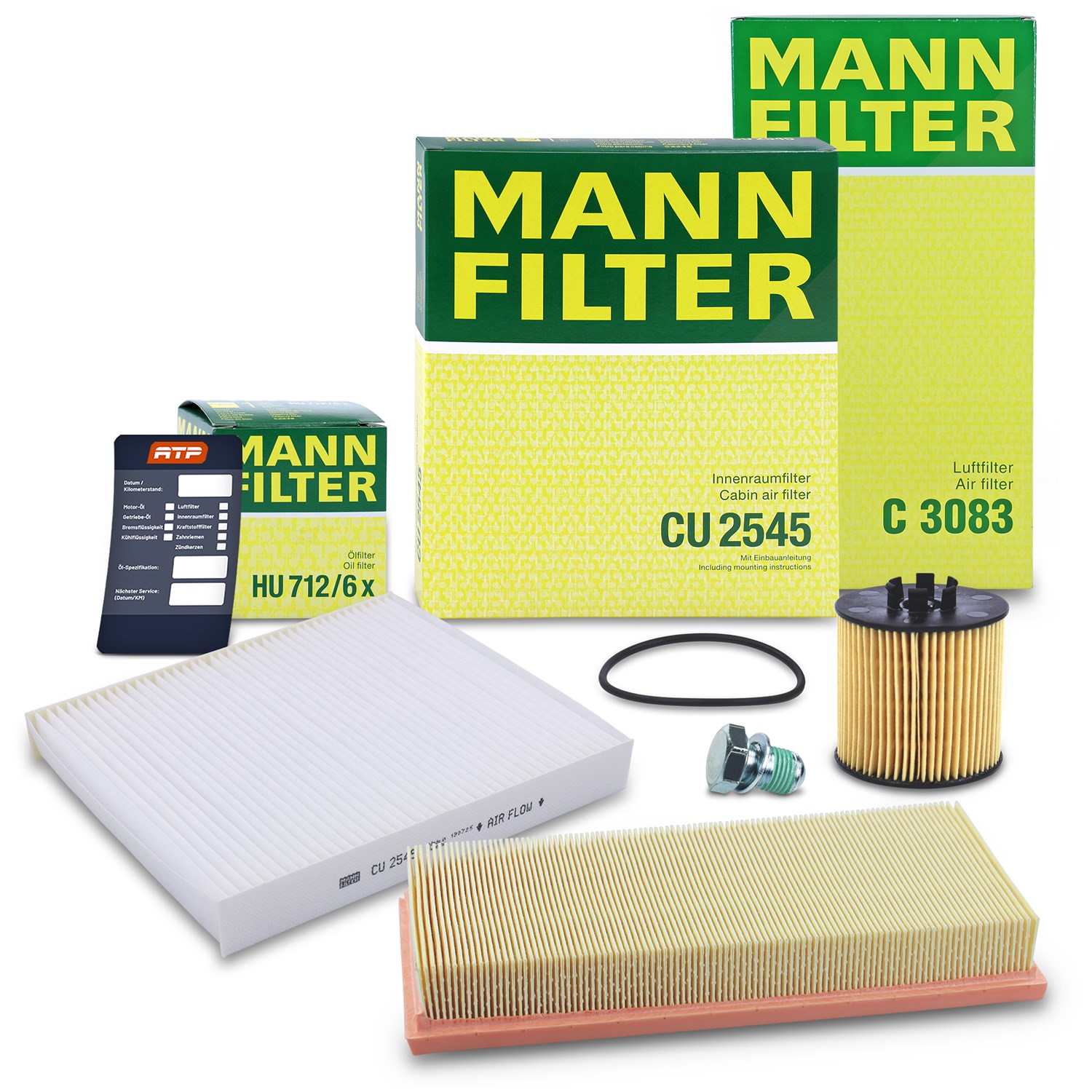 Mann-filter Inspektionspaket Filtersatz SET A [Hersteller-Nr. 10493000] für VW