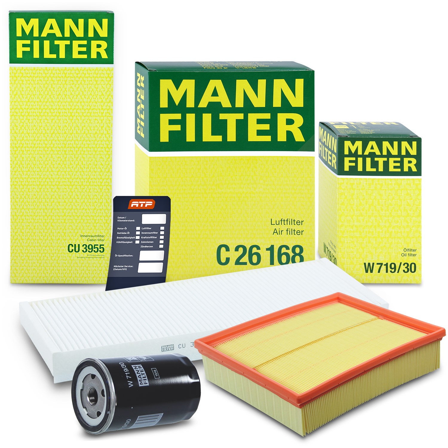 Mann-filter Inspektionspaket Filtersatz SET A [Hersteller-Nr. 10493004] für VW, Audi