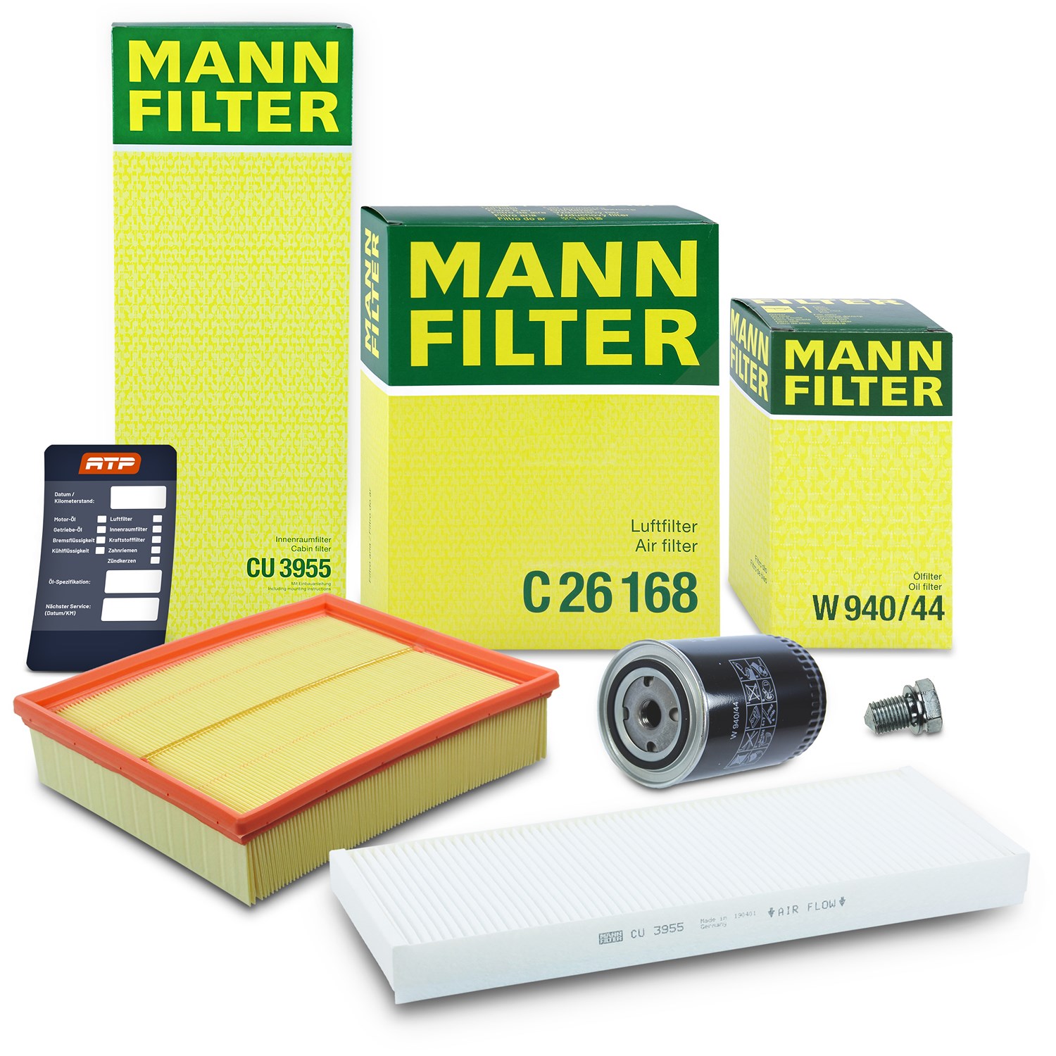 Mann-filter Inspektionspaket Filtersatz SET A [Hersteller-Nr. 10493007] für VW, Audi