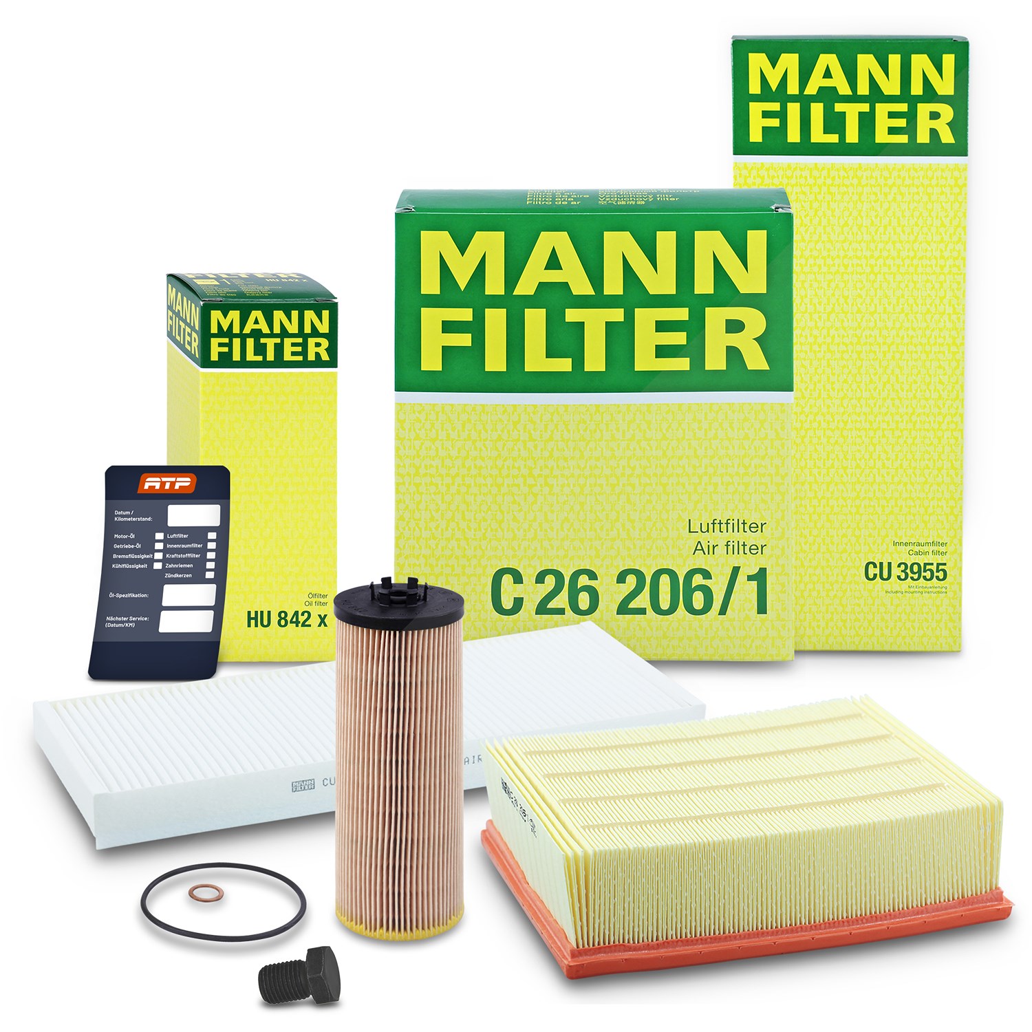 Mann-filter Inspektionspaket Filtersatz SET A [Hersteller-Nr. 10493010] für Audi, VW