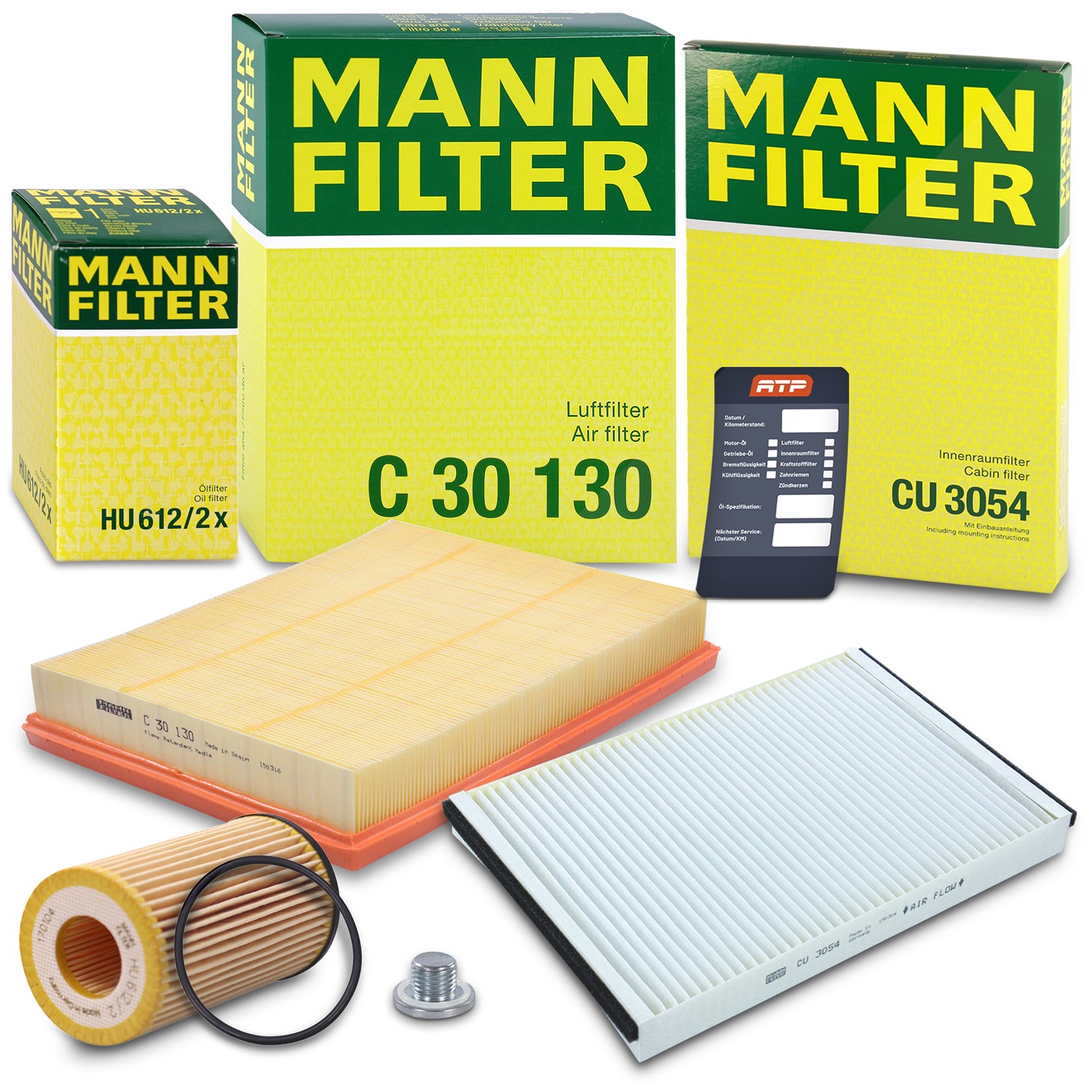 Mann-filter Inspektionspaket Filtersatz SET A [Hersteller-Nr. 10493012] für Opel