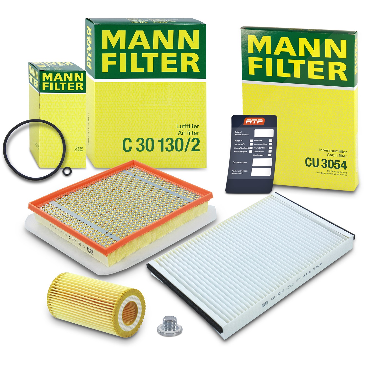 Mann-filter Inspektionspaket Filtersatz SET A [Hersteller-Nr. 10493014] für Opel