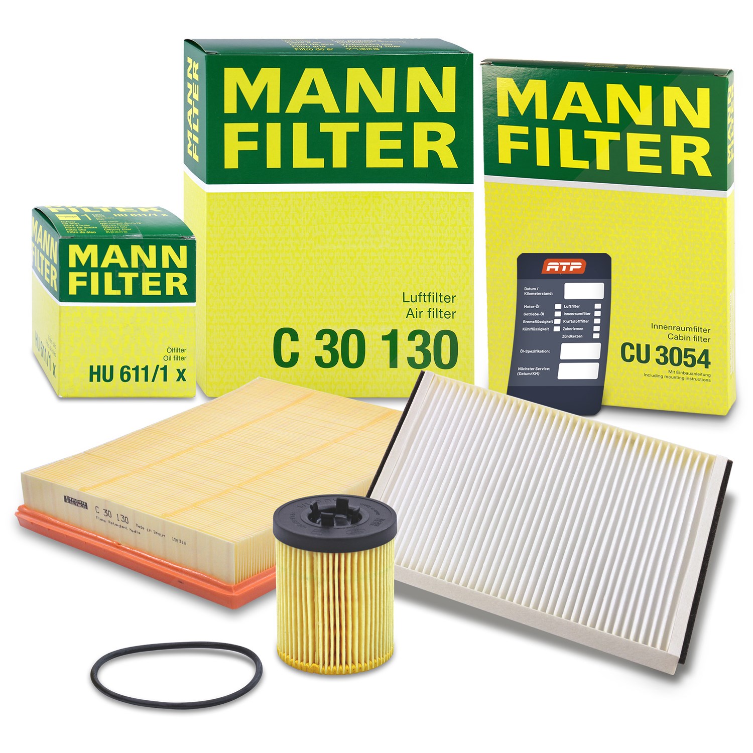 Mann-filter Inspektionspaket Filtersatz SET A [Hersteller-Nr. 10493016] für Opel