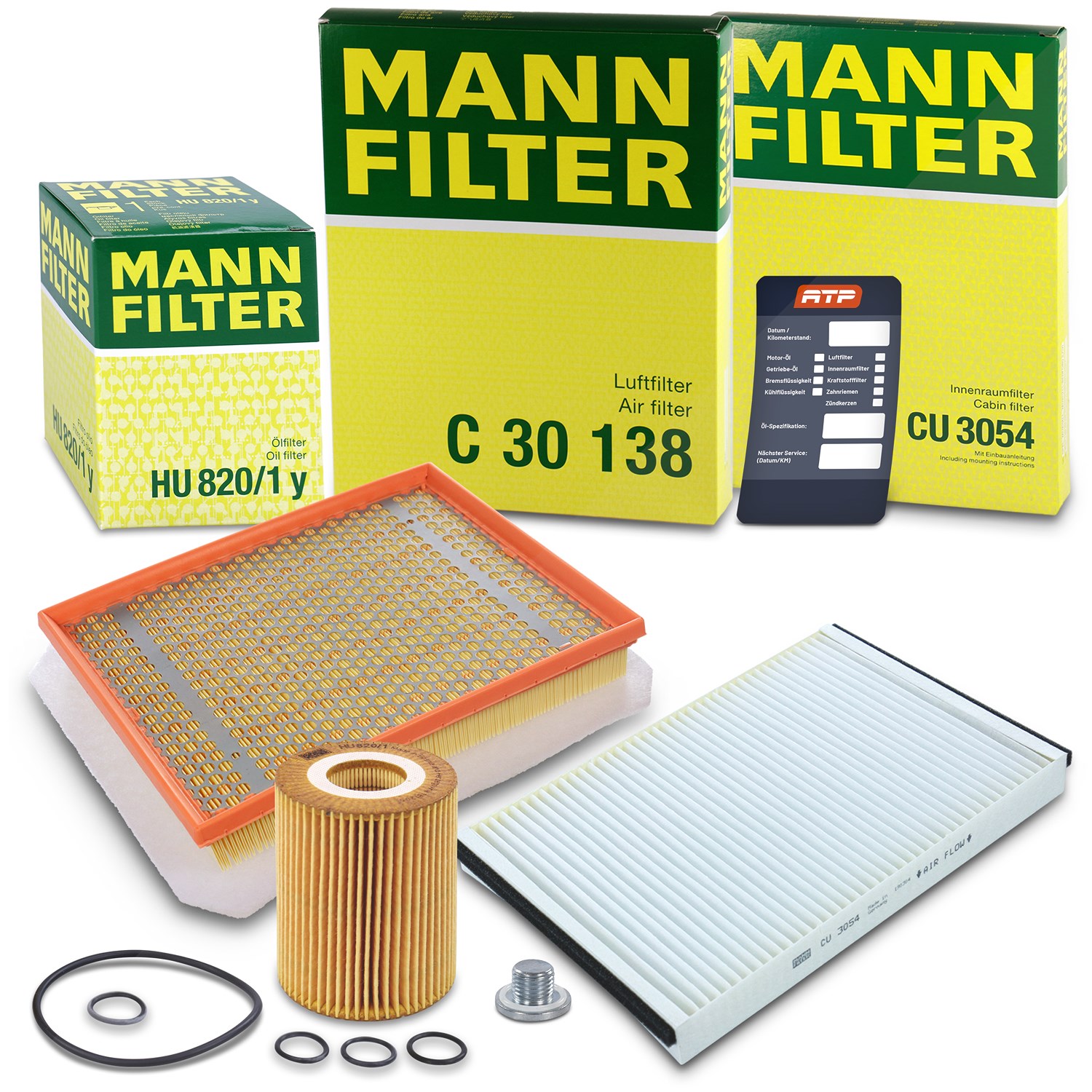 Mann-filter Inspektionspaket Filtersatz SET A [Hersteller-Nr. 10493019] für Opel