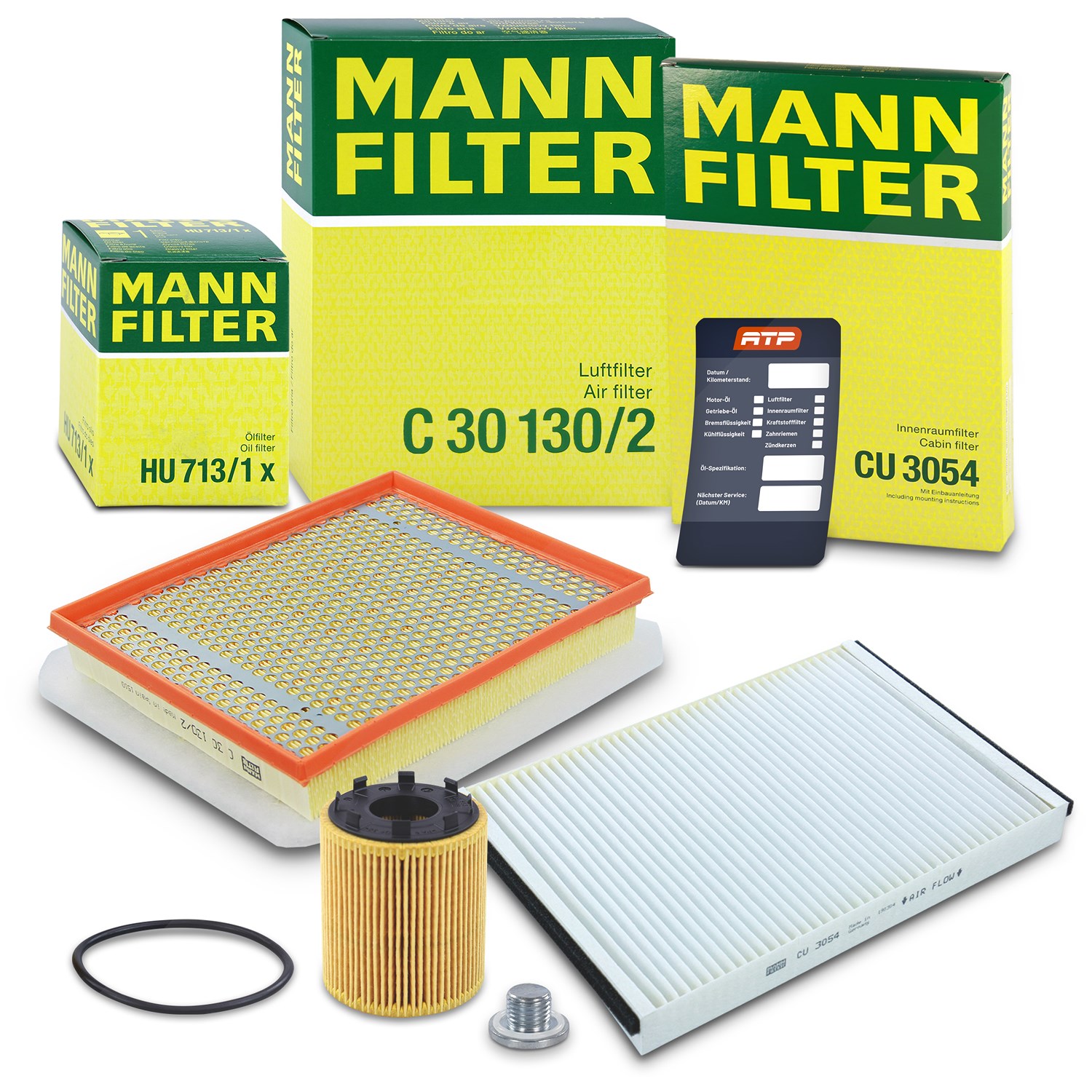 Mann-filter Inspektionspaket Filtersatz SET A [Hersteller-Nr. 10493020] für Opel