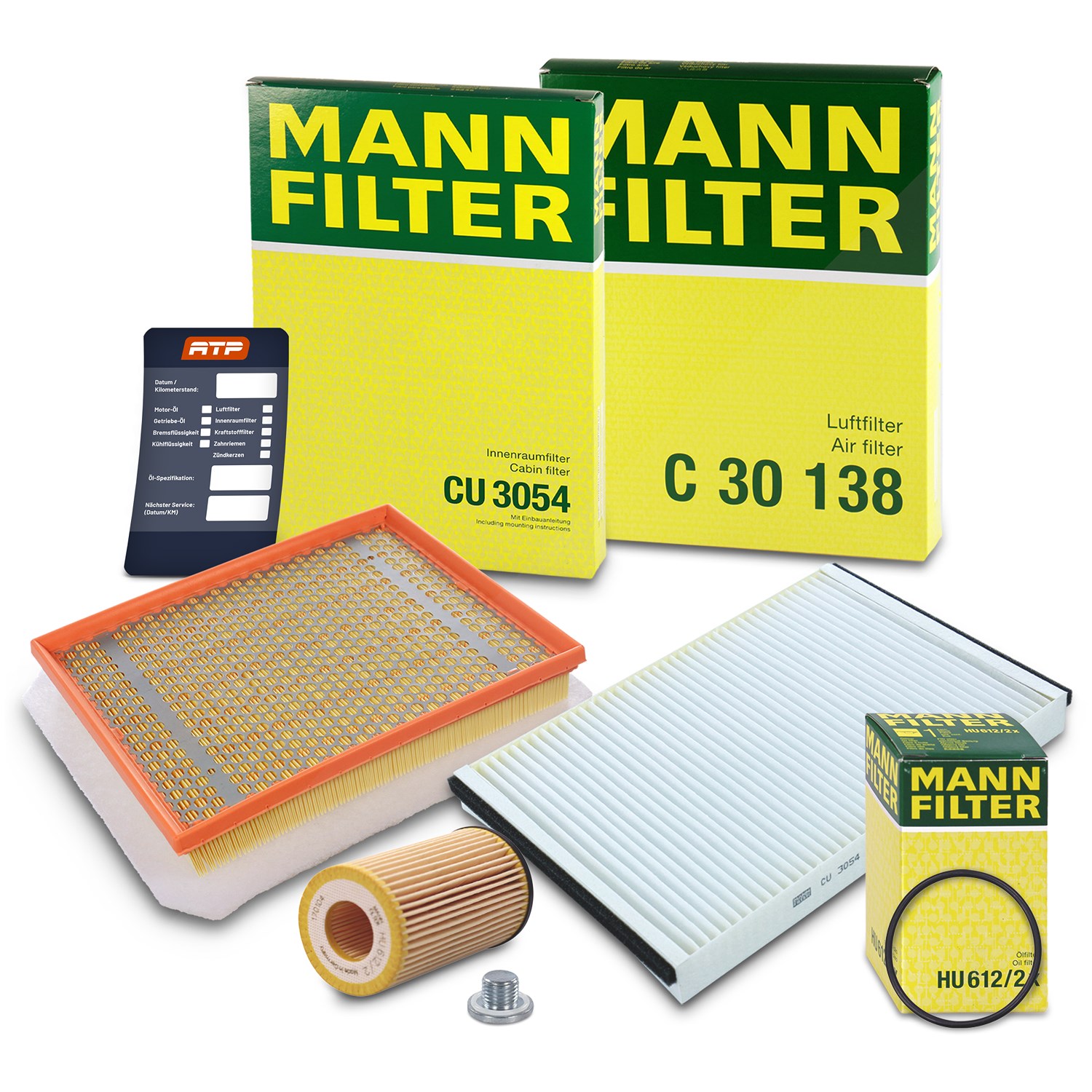 Mann-filter Inspektionspaket Filtersatz SET A [Hersteller-Nr. 10493021] für Opel
