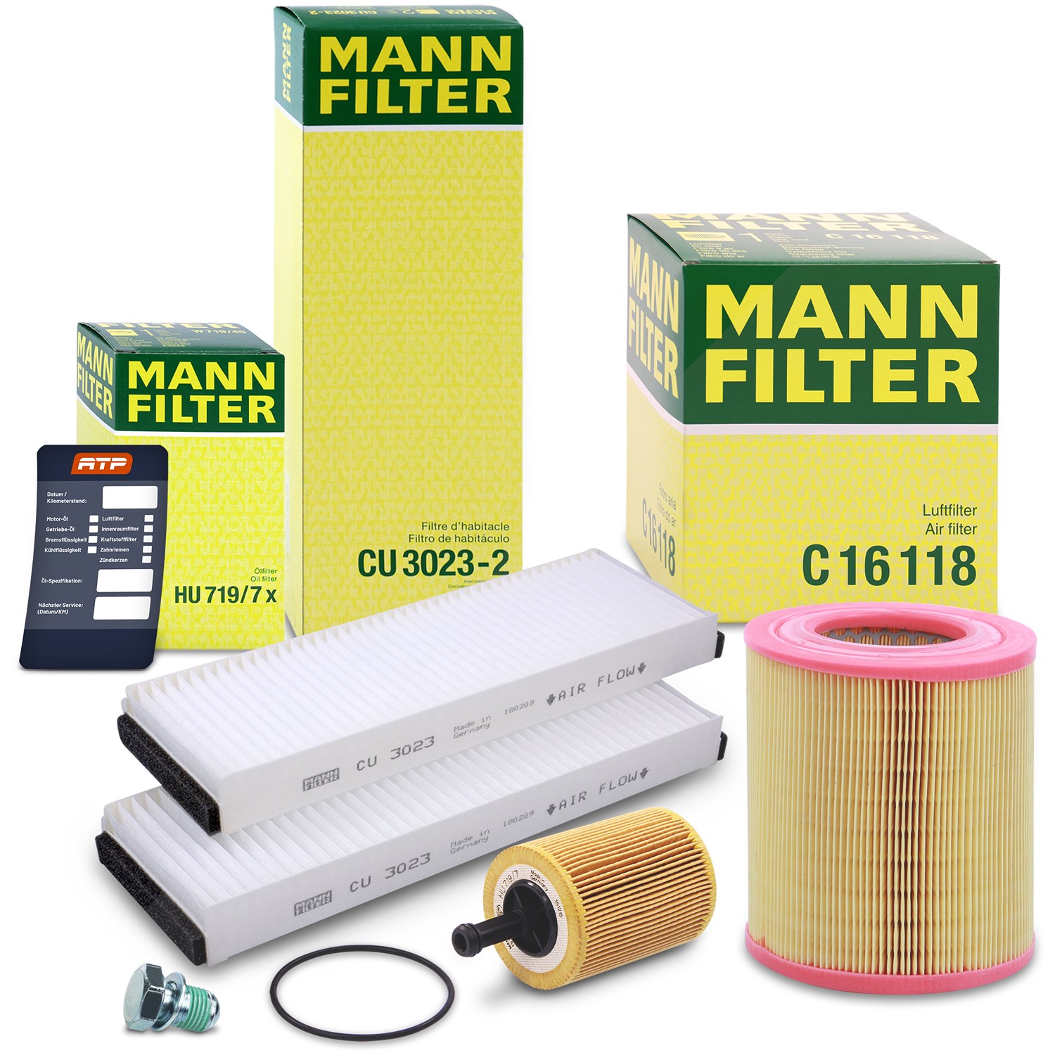 Mann-filter Inspektionspaket Filtersatz SET A [Hersteller-Nr. 10493022] für Audi