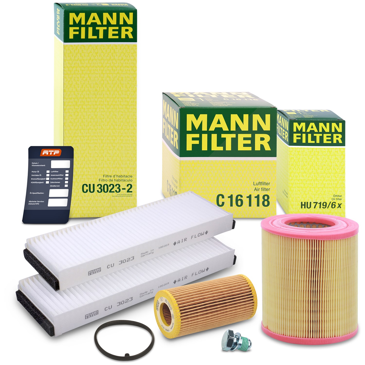 Mann-filter Inspektionspaket Filtersatz SET A [Hersteller-Nr. 10493024] für Audi