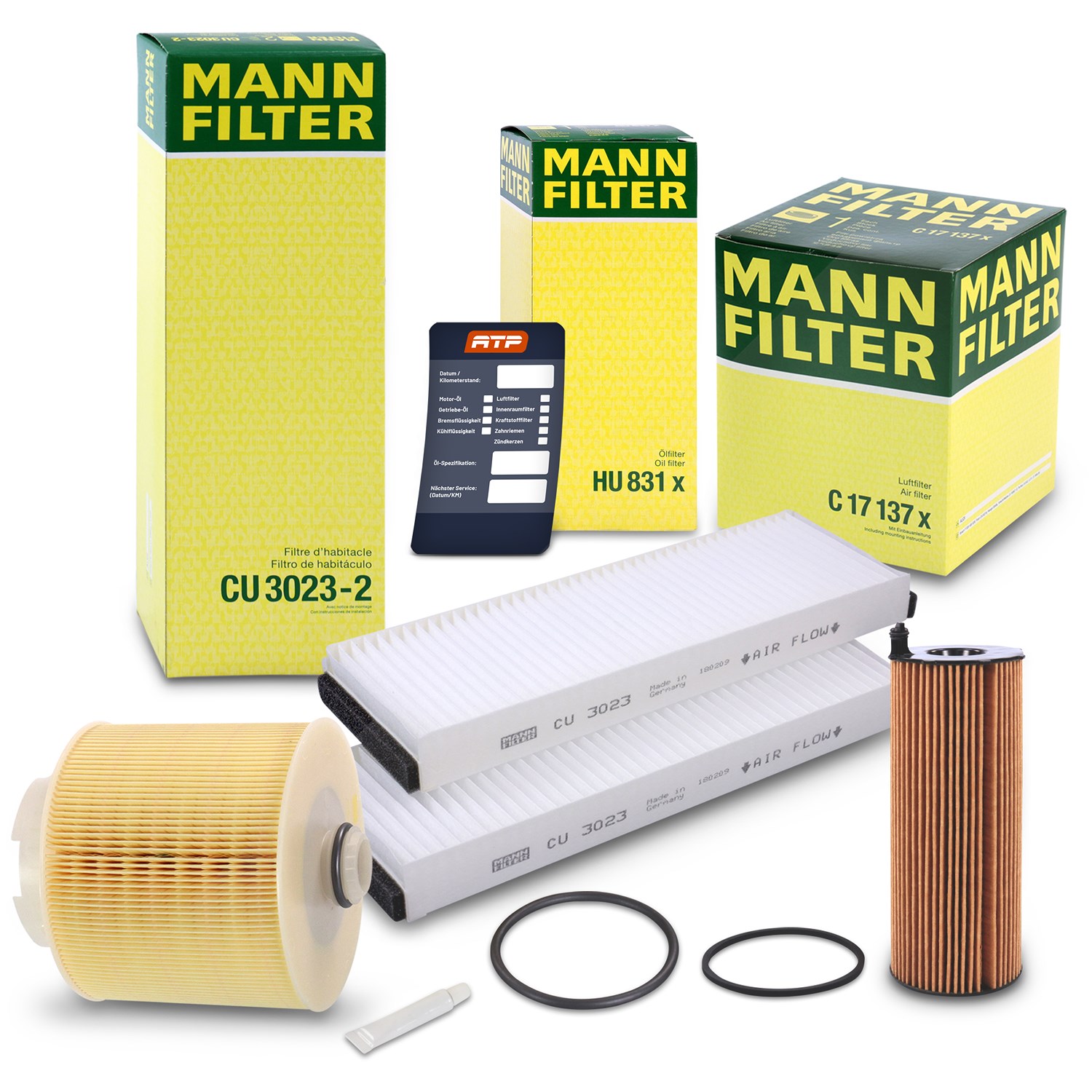 Mann-filter Inspektionspaket Filtersatz SET A [Hersteller-Nr. 10493025] für Audi