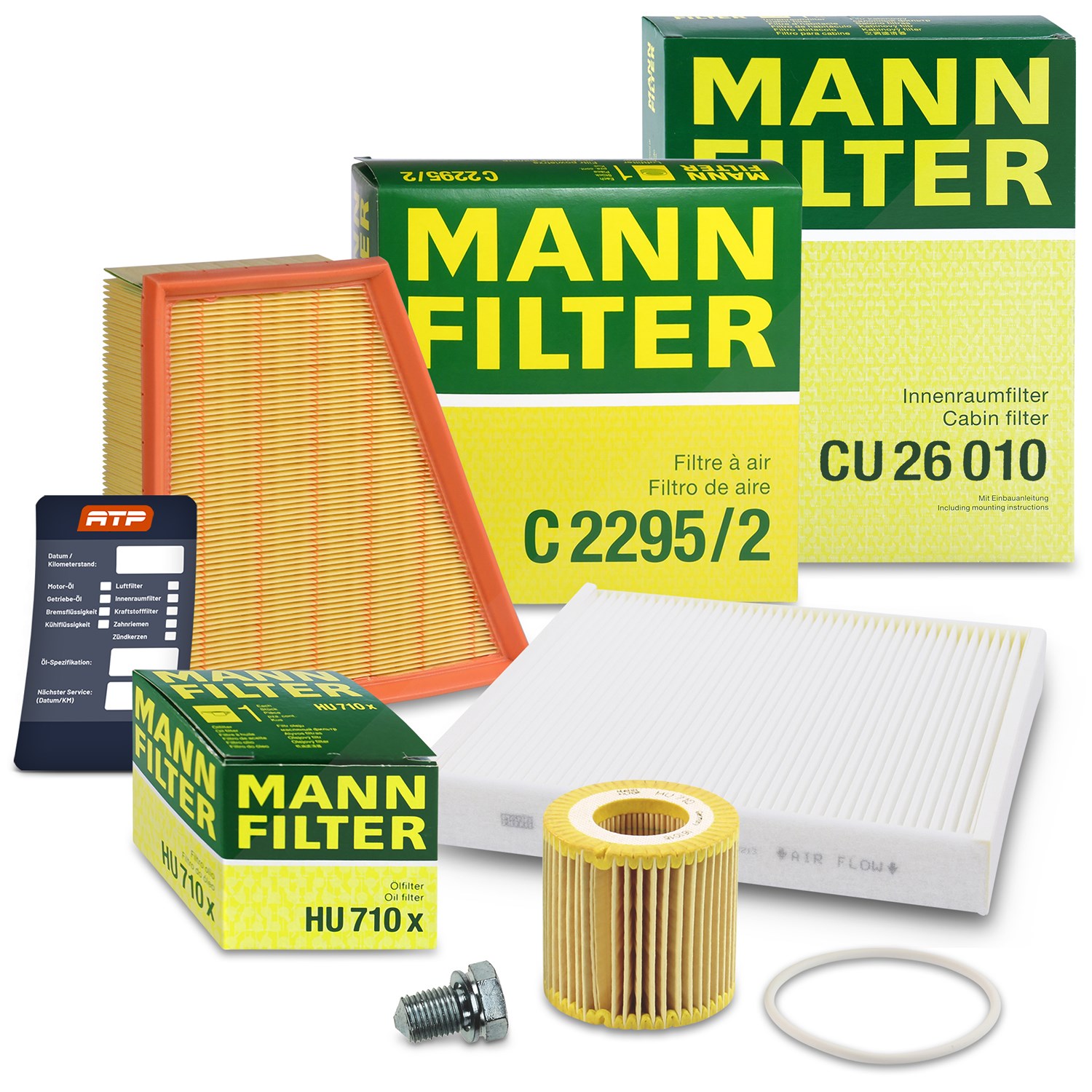 Mann-filter Inspektionspaket Filtersatz SET A [Hersteller-Nr. 10493030] für Seat