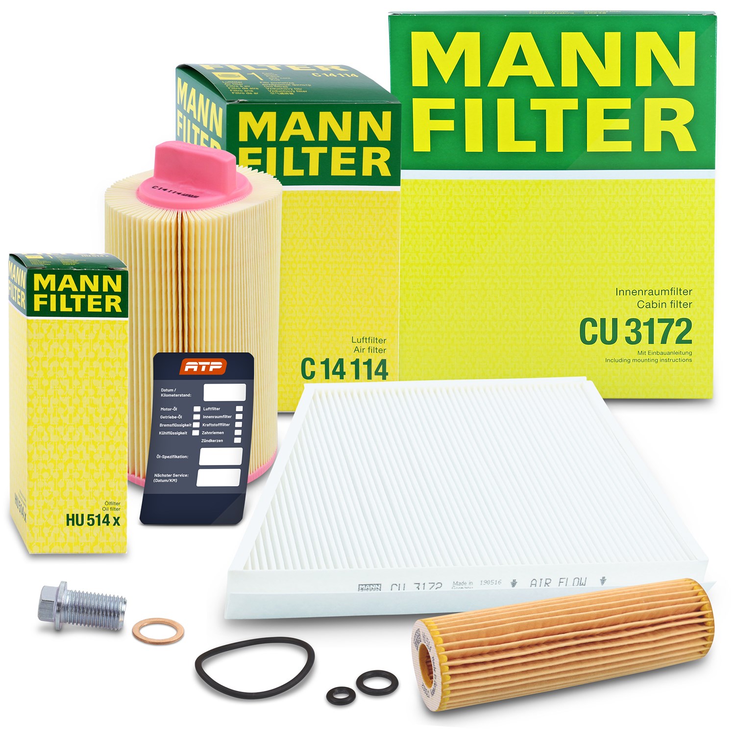 Mann-filter Inspektionspaket Filtersatz SET A [Hersteller-Nr. 10493036] für Mercedes-Benz