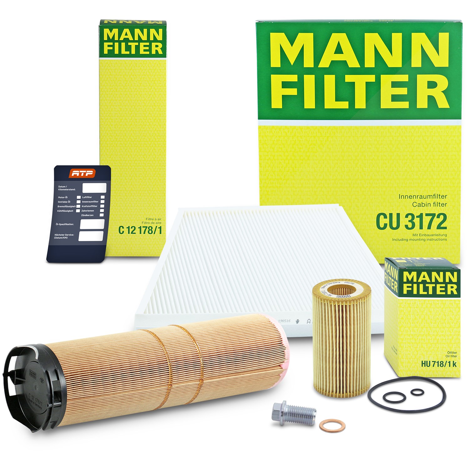 Mann-filter Inspektionspaket Filtersatz SET A [Hersteller-Nr. 10493037] für Mercedes-Benz
