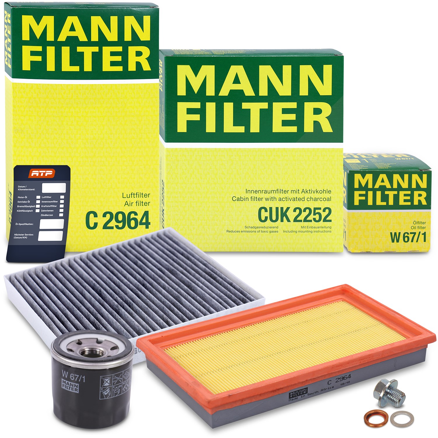 Mann-filter Inspektionspaket Filtersatz SET A [Hersteller-Nr. 10493042] für Infiniti, Nissan