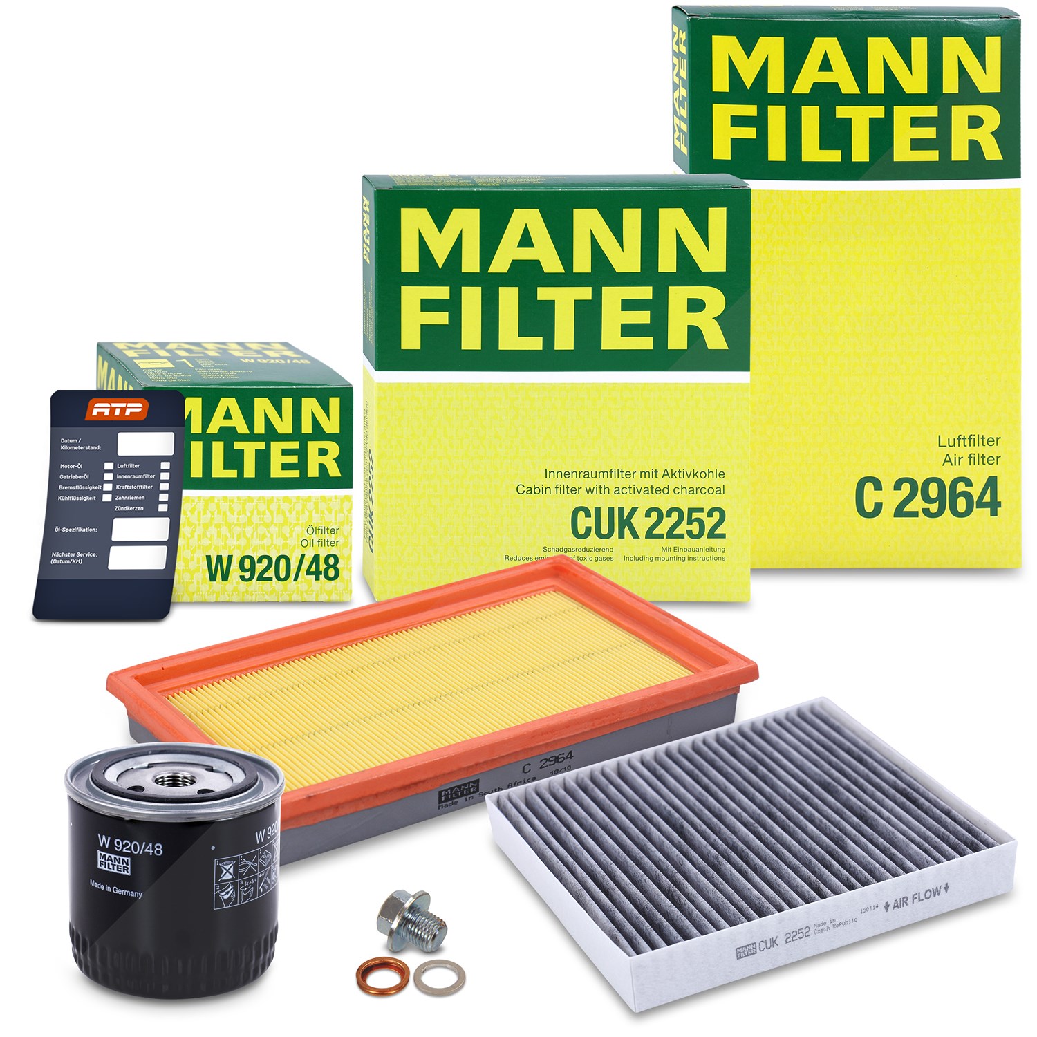 Mann-filter Inspektionspaket Filtersatz SET A [Hersteller-Nr. 10493043] für Nissan