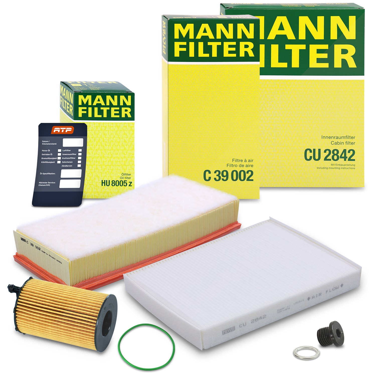 Mann-filter Inspektionspaket Filtersatz SET A [Hersteller-Nr. 10493045] für Audi