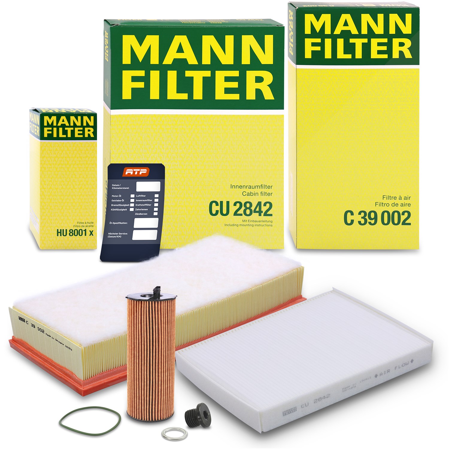 Mann-filter Inspektionspaket Filtersatz SET A [Hersteller-Nr. 10493047] für Audi, VW