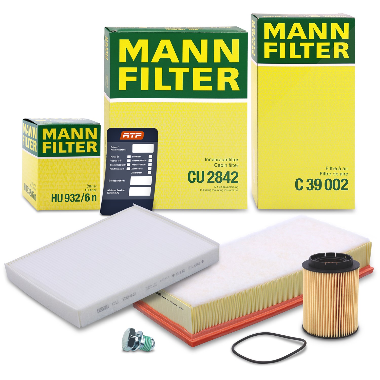 Mann-filter Inspektionspaket Filtersatz SET A [Hersteller-Nr. 10493048] für Audi, VW