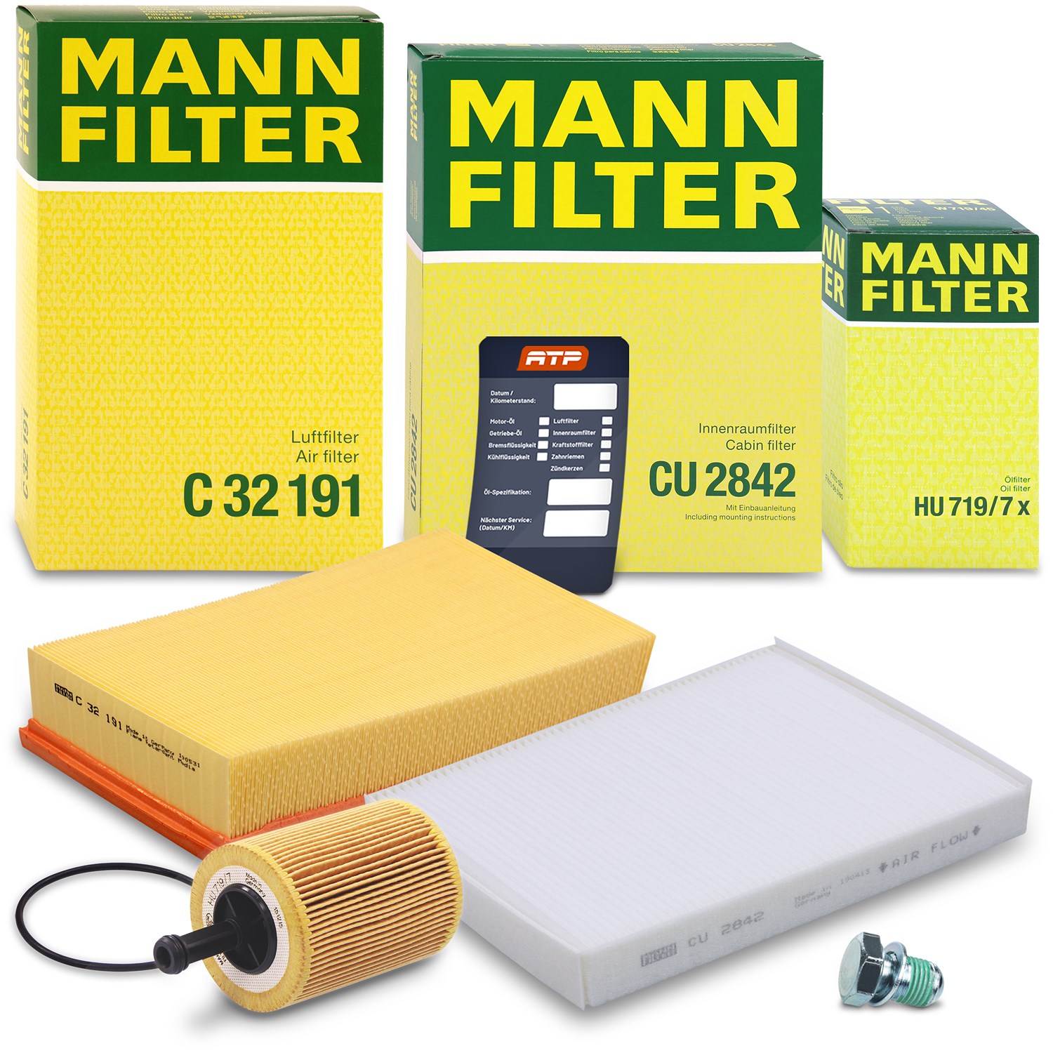 Mann-filter Inspektionspaket Filtersatz SET A [Hersteller-Nr. 10493049] für VW