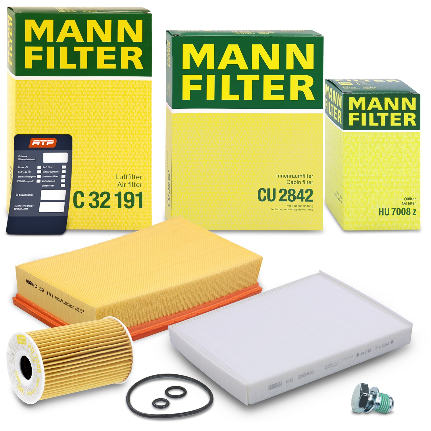 Mann-filter Inspektionspaket Filtersatz SET A [Hersteller-Nr. 10493050] für VW