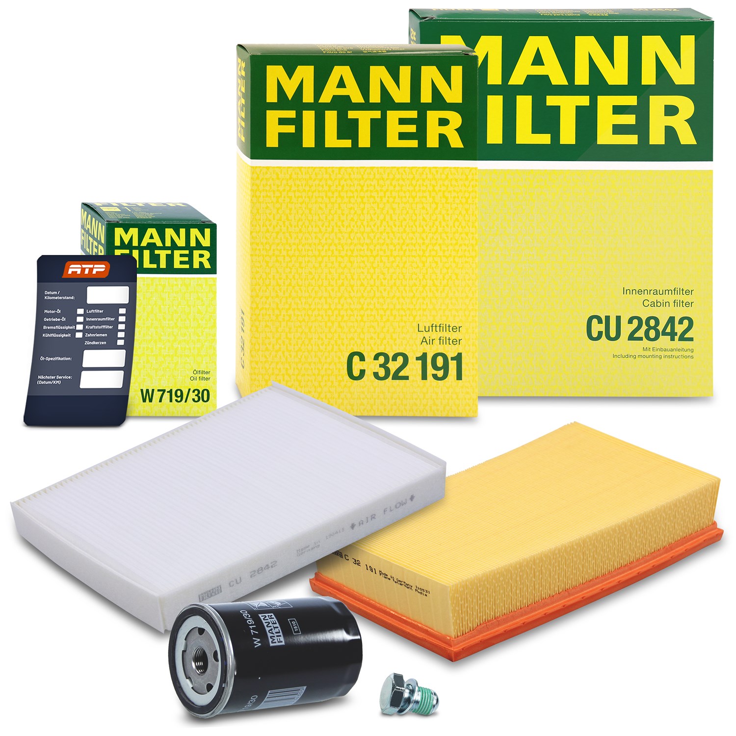 Mann-filter Inspektionspaket Filtersatz SET A [Hersteller-Nr. 10493053] für VW