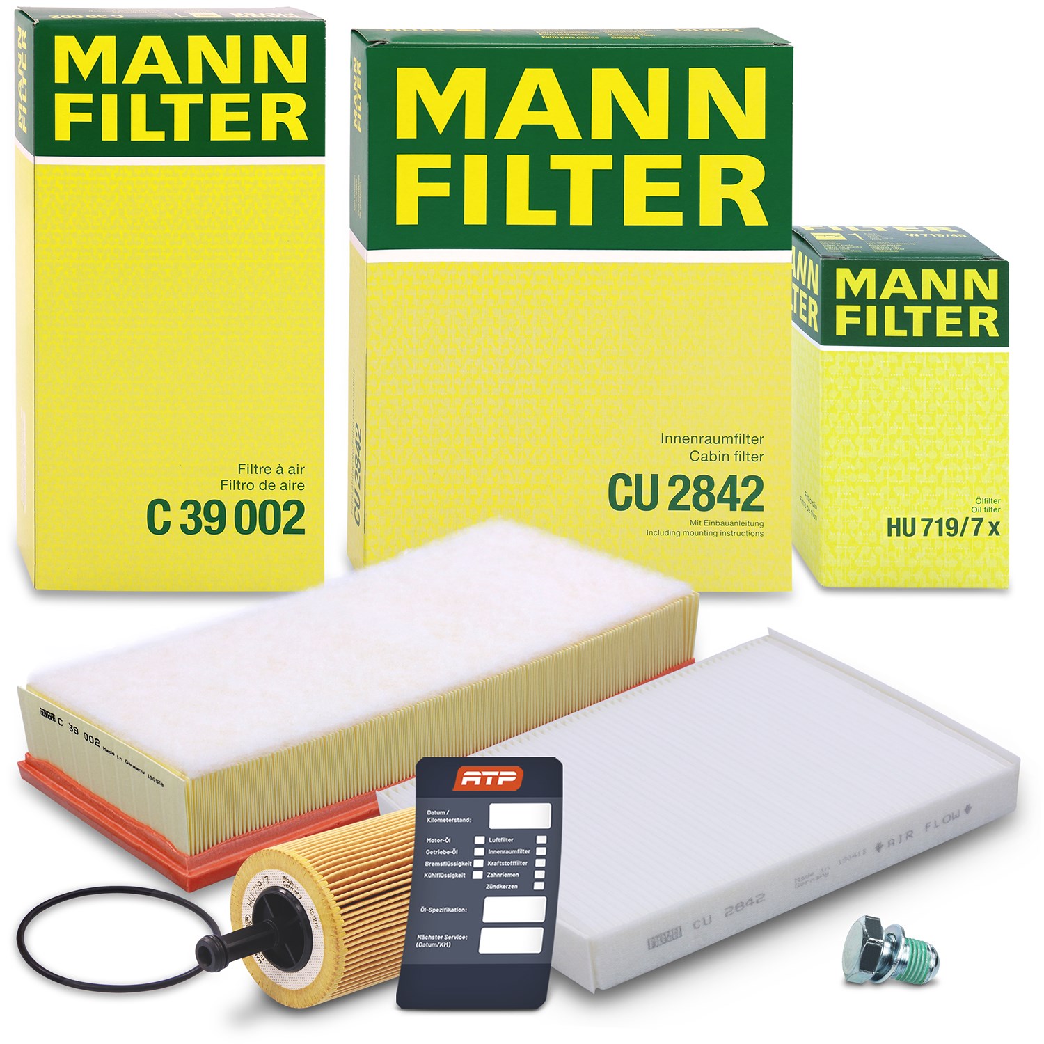 Mann-filter Inspektionspaket Filtersatz SET A [Hersteller-Nr. 10493056] für VW