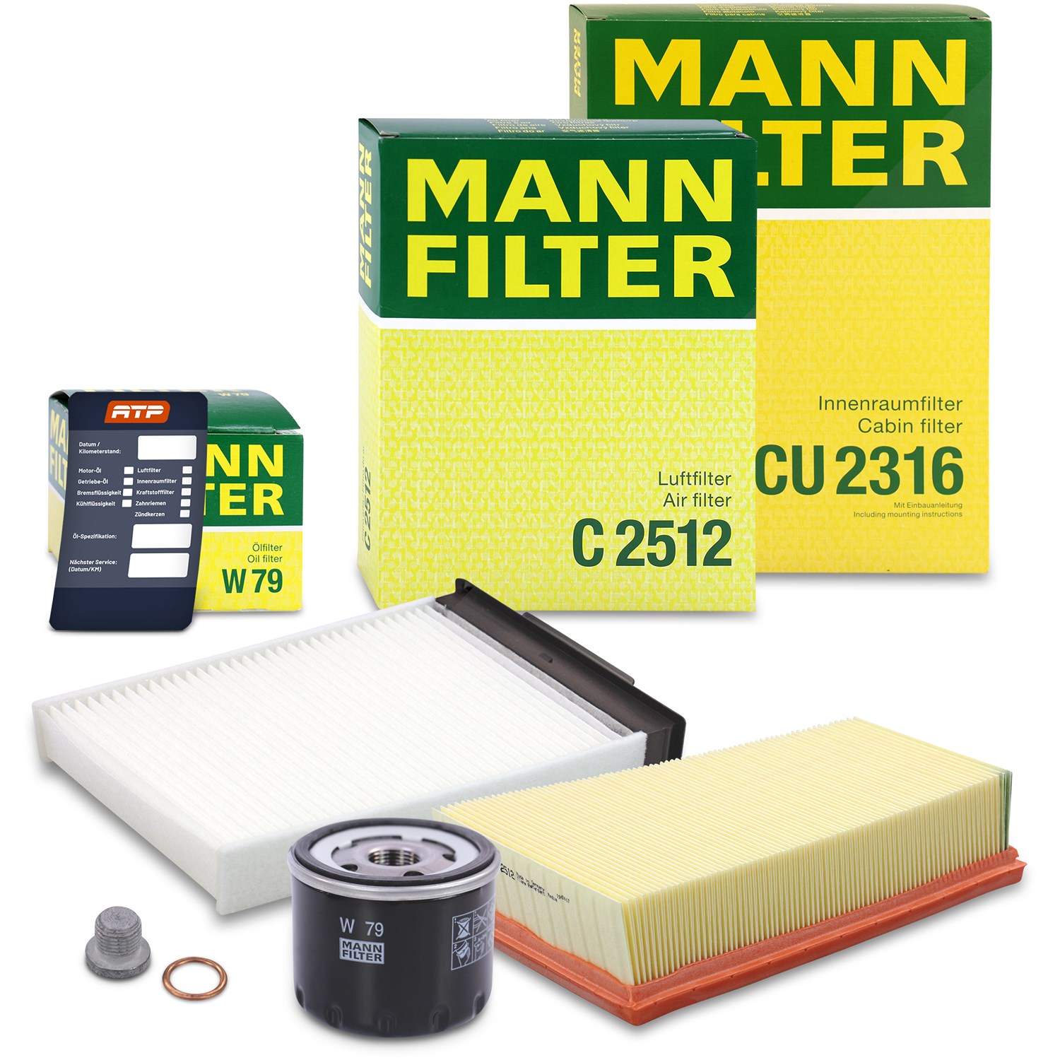 Mann-filter Inspektionspaket Filtersatz SET A [Hersteller-Nr. 10493068] für Renault