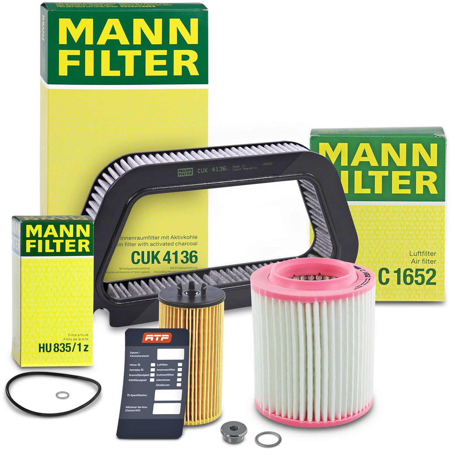 Mann-filter Inspektionspaket Filtersatz SET A [Hersteller-Nr. 10493075] für Audi