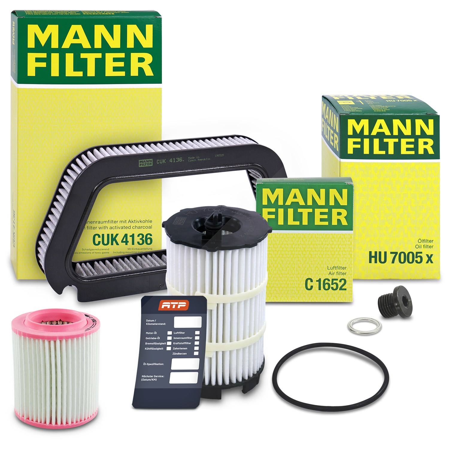 Mann-filter Inspektionspaket Filtersatz SET A [Hersteller-Nr. 10493076] für Audi